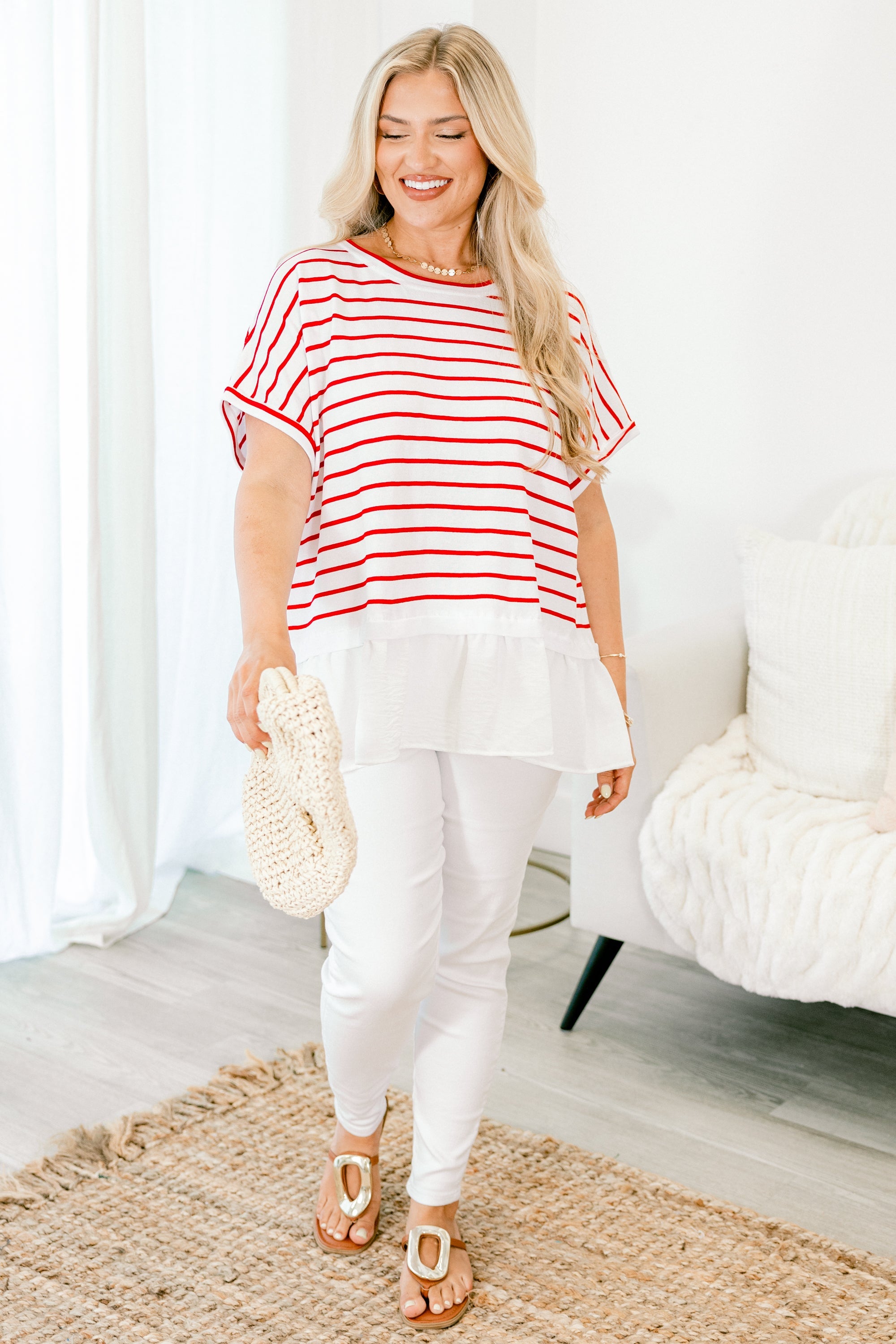 Don't Rock The Boat Top, Red