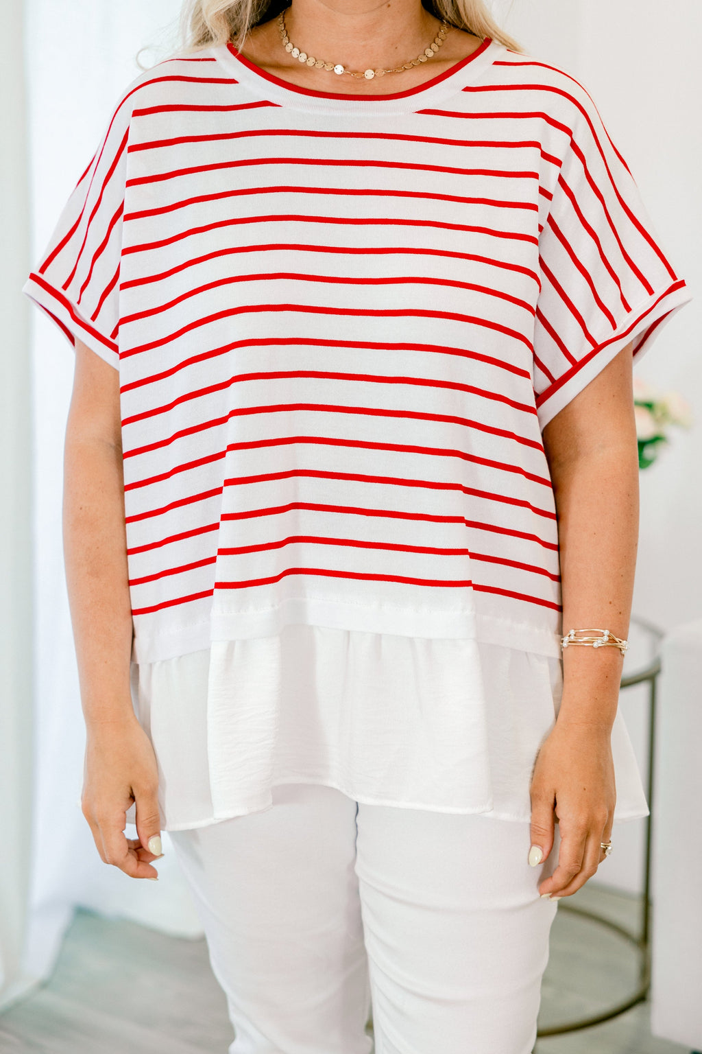 Don't Rock The Boat Top, Red