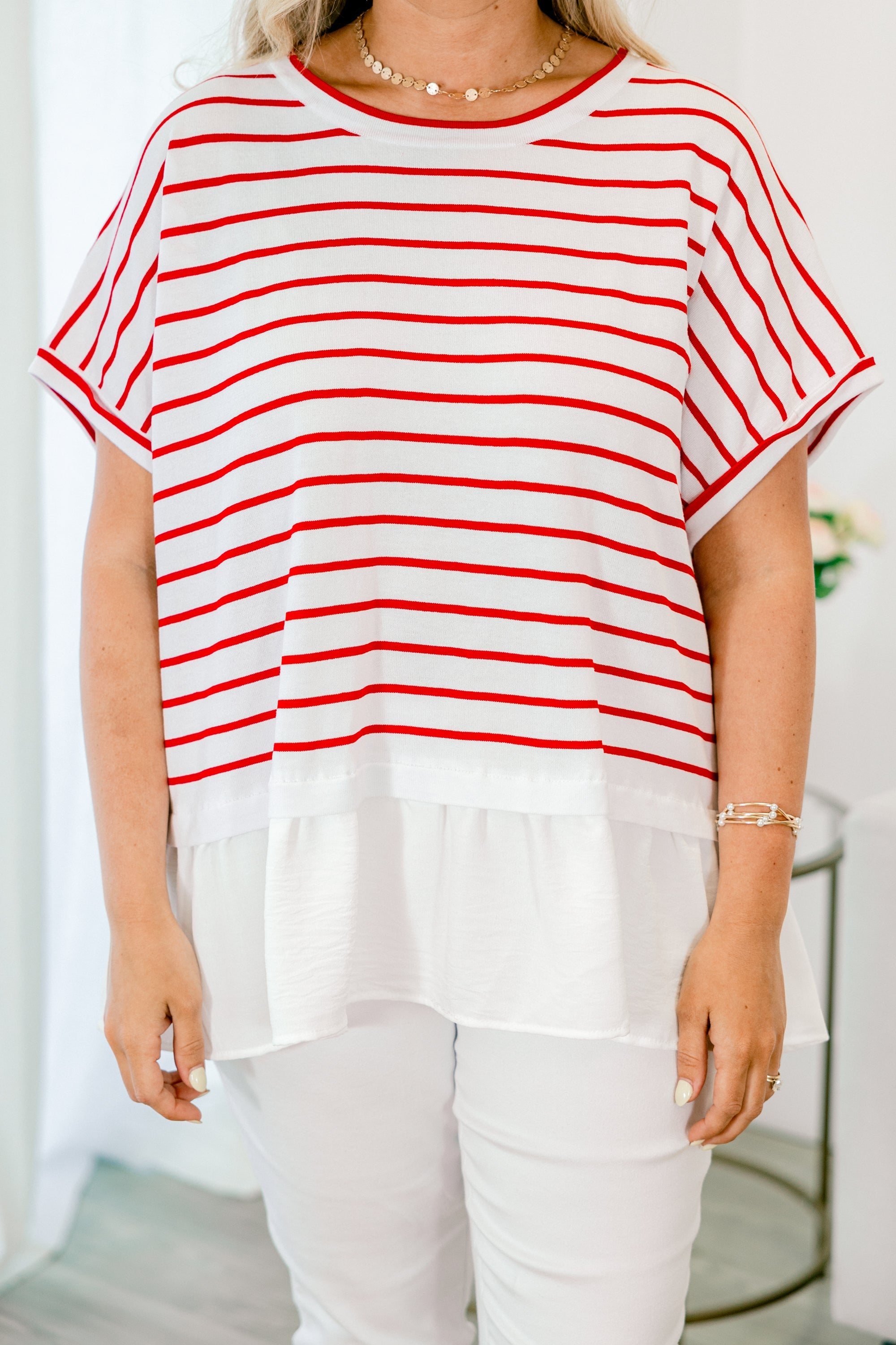 Don't Rock The Boat Top, Red