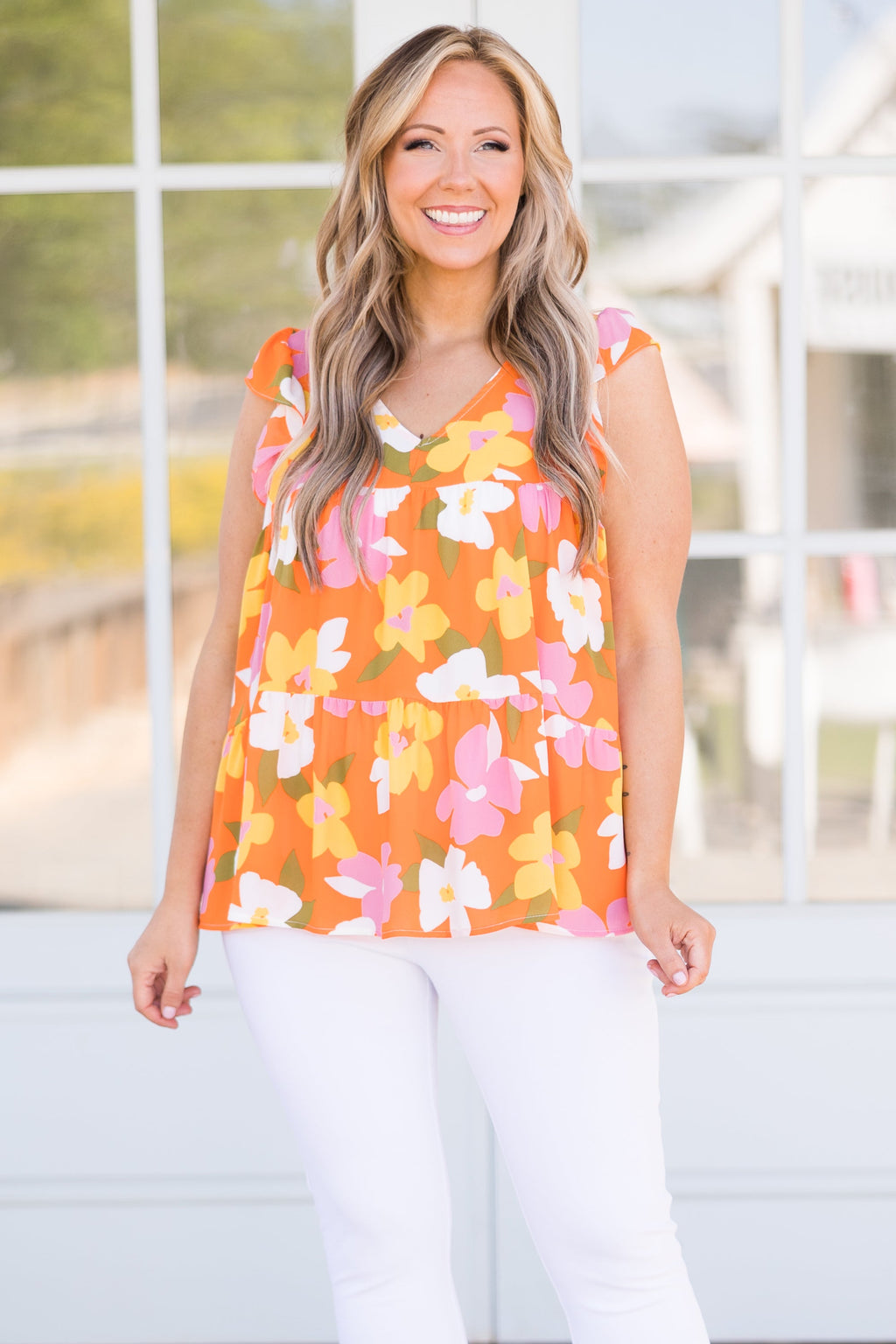 Don't Run On Wishes Top, Orange