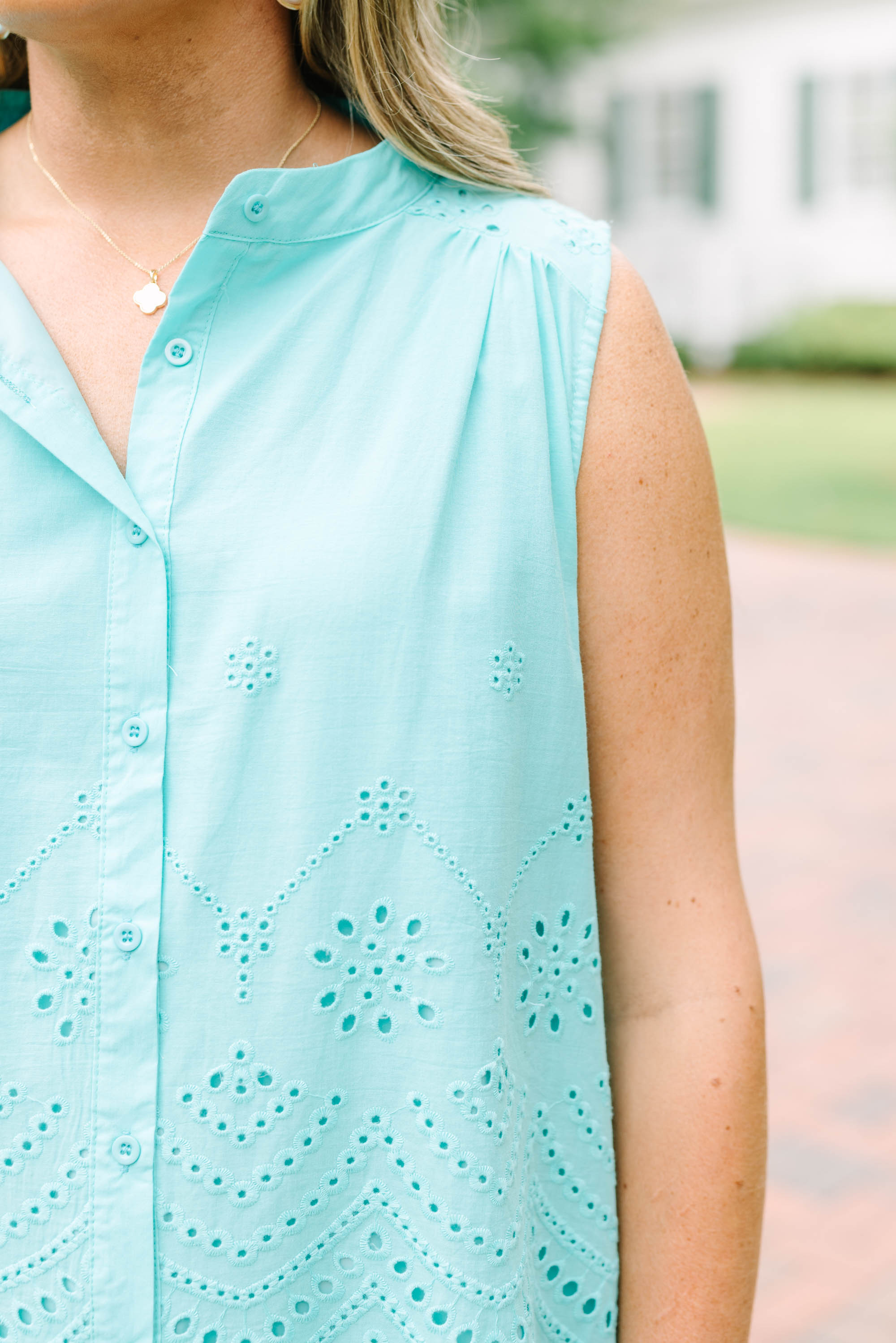 Done Right Top, Turquoise
