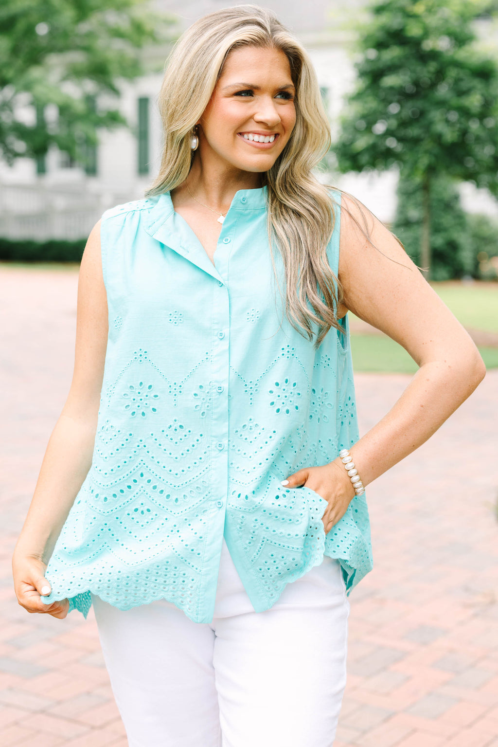 Done Right Top, Turquoise