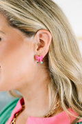 Doodle Darling Earrings, Pink