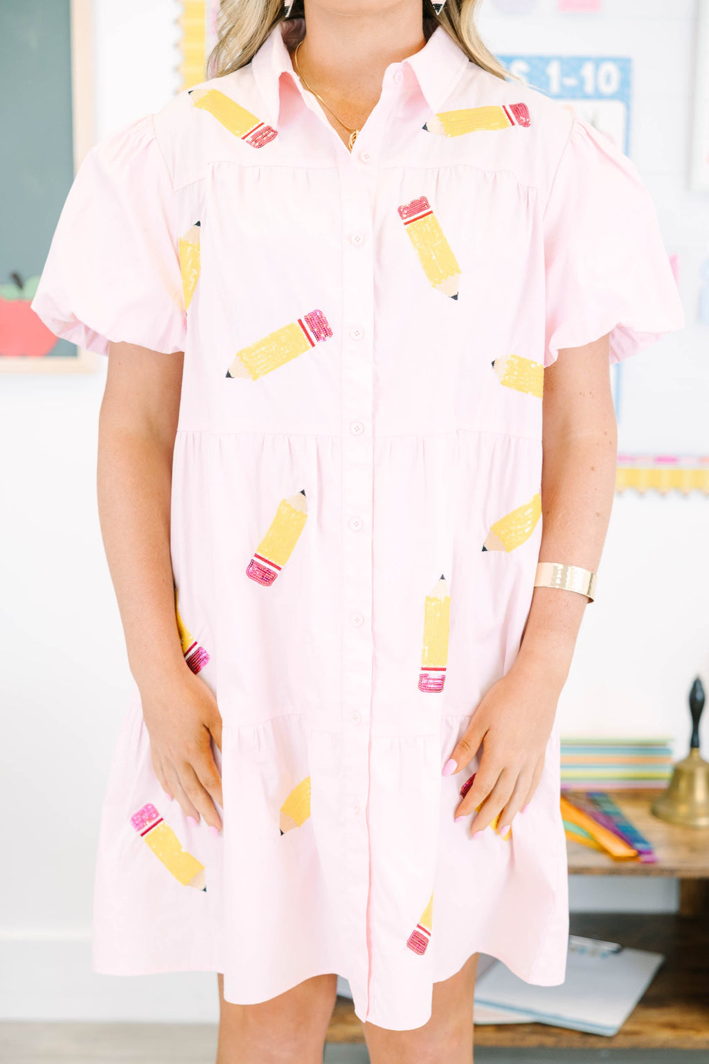 Doodle Dress, Pink