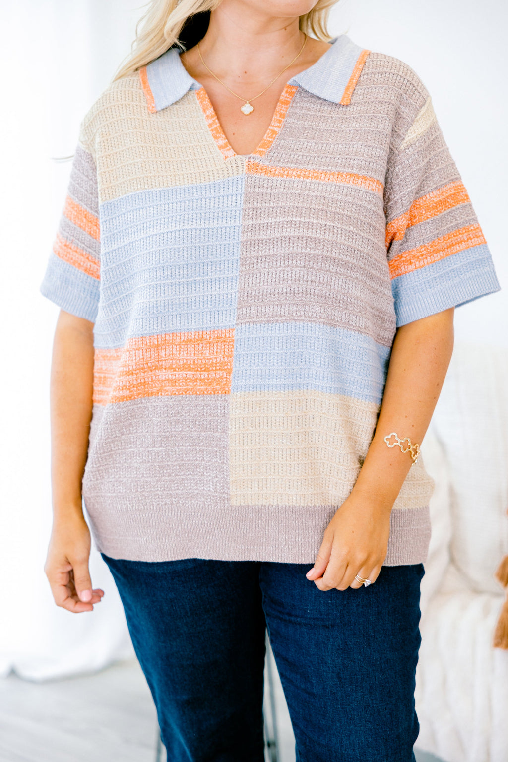 Dopamine Sweater, Blue Multi