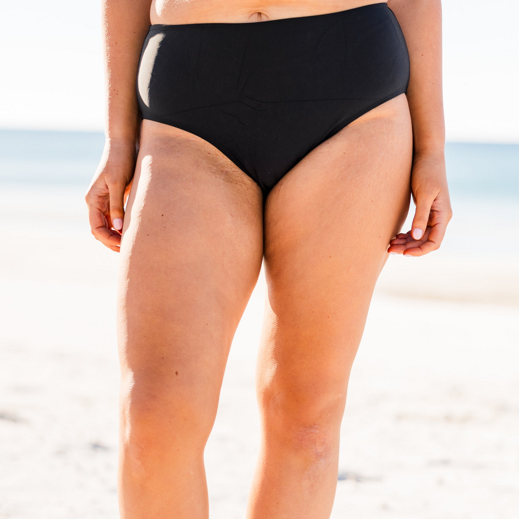 Dream Vacation Swim Bottom, Black