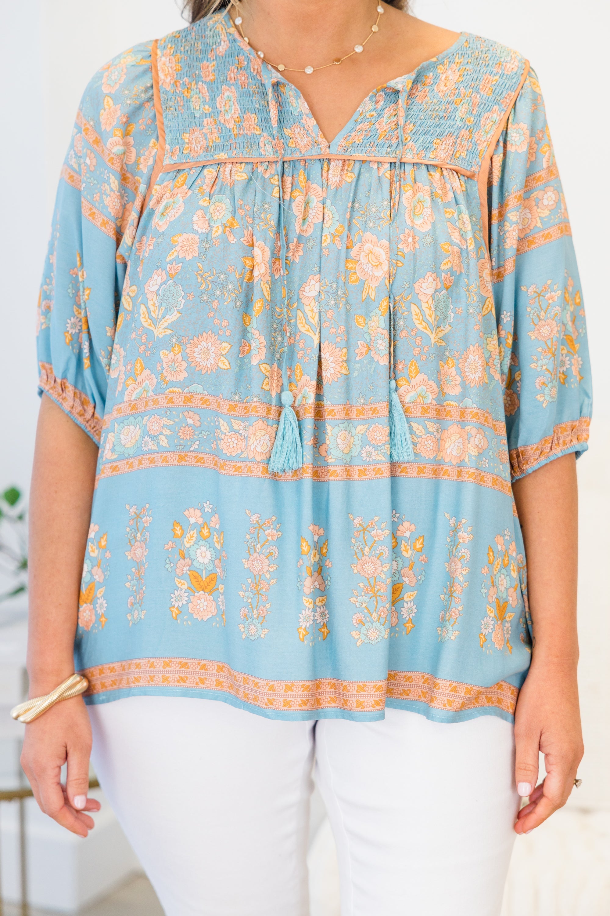 Dreamcatcher Top, Blue