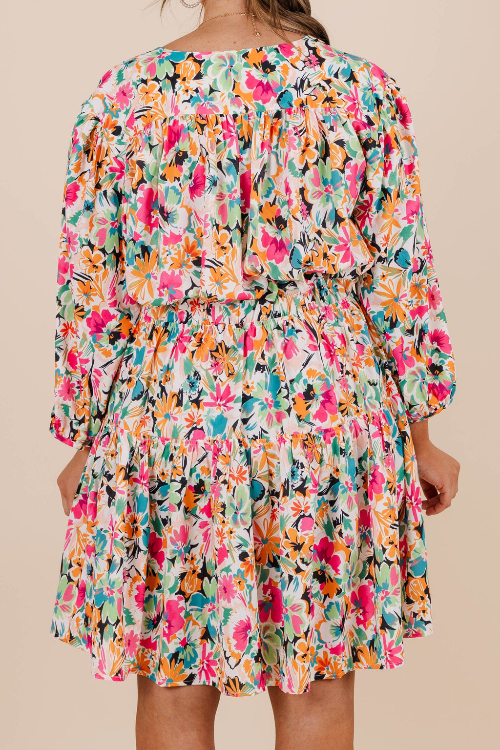 Dreamin' Of Spring Dress, Fuchsia Multi