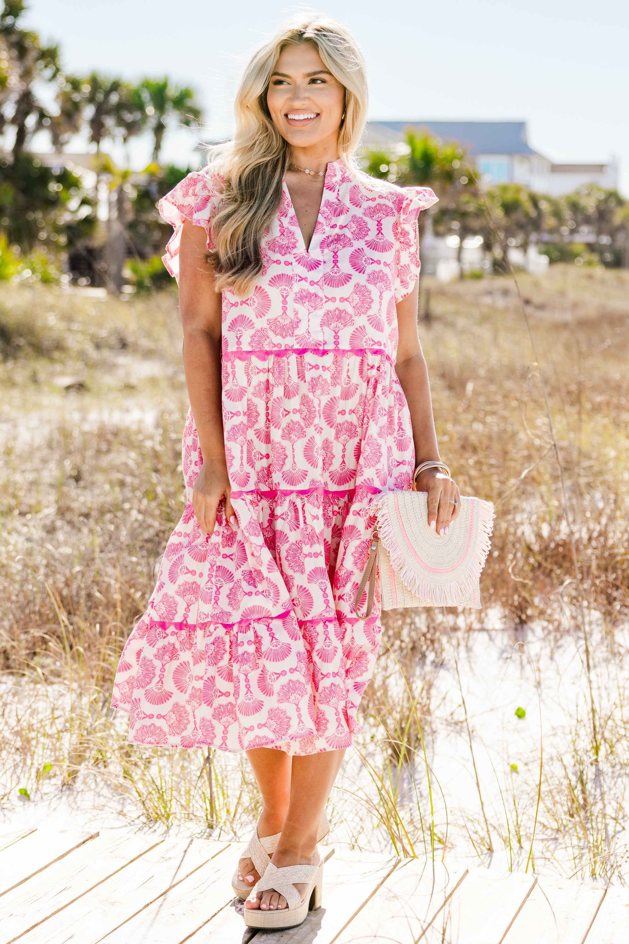Dreams Of Us Dress, Pink