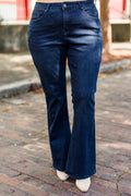 Dreamy Daze Flare Jeans, Dark Wash
