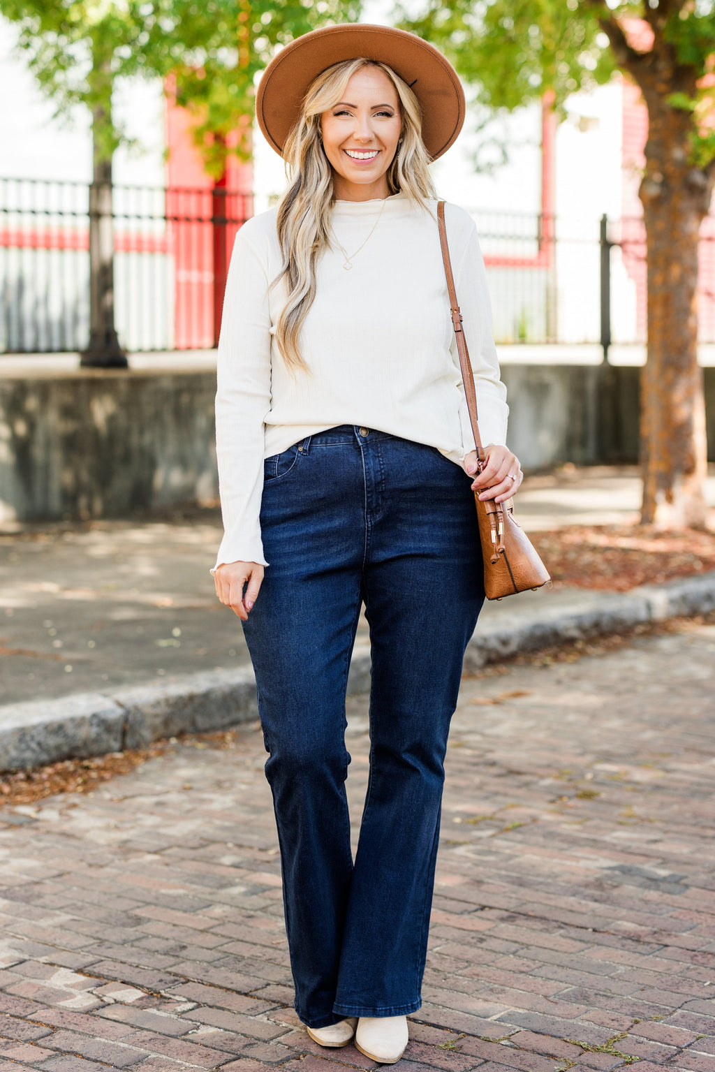 Dreamy Daze Flare Jeans, Dark Wash
