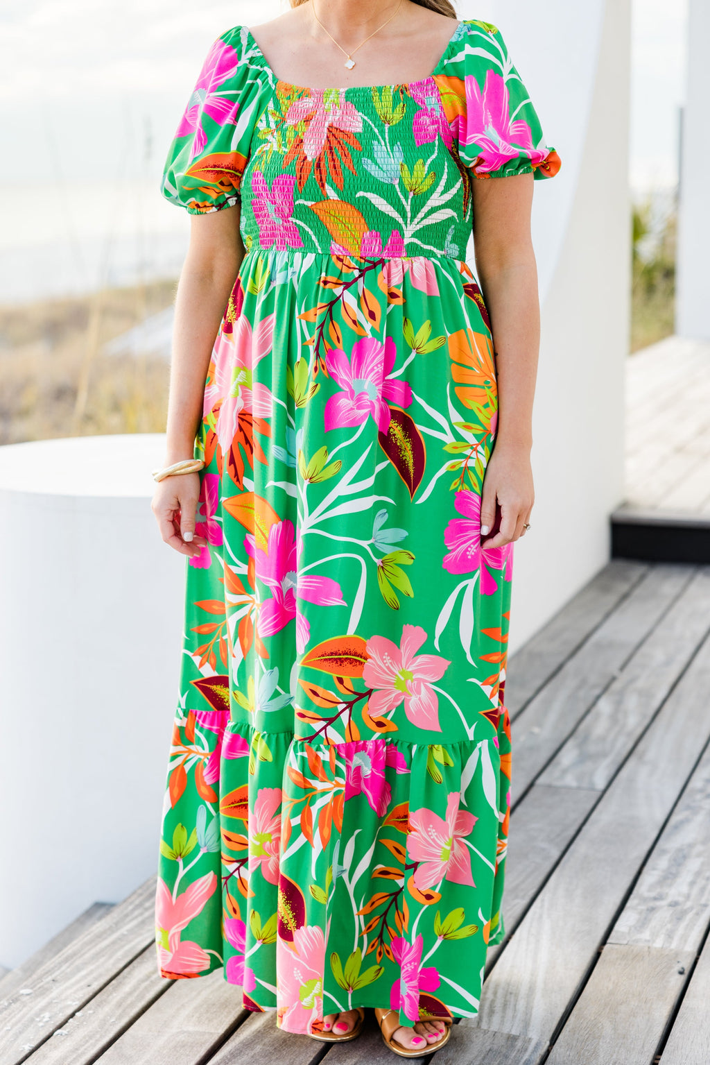 Dreamy Fields Dress, Green