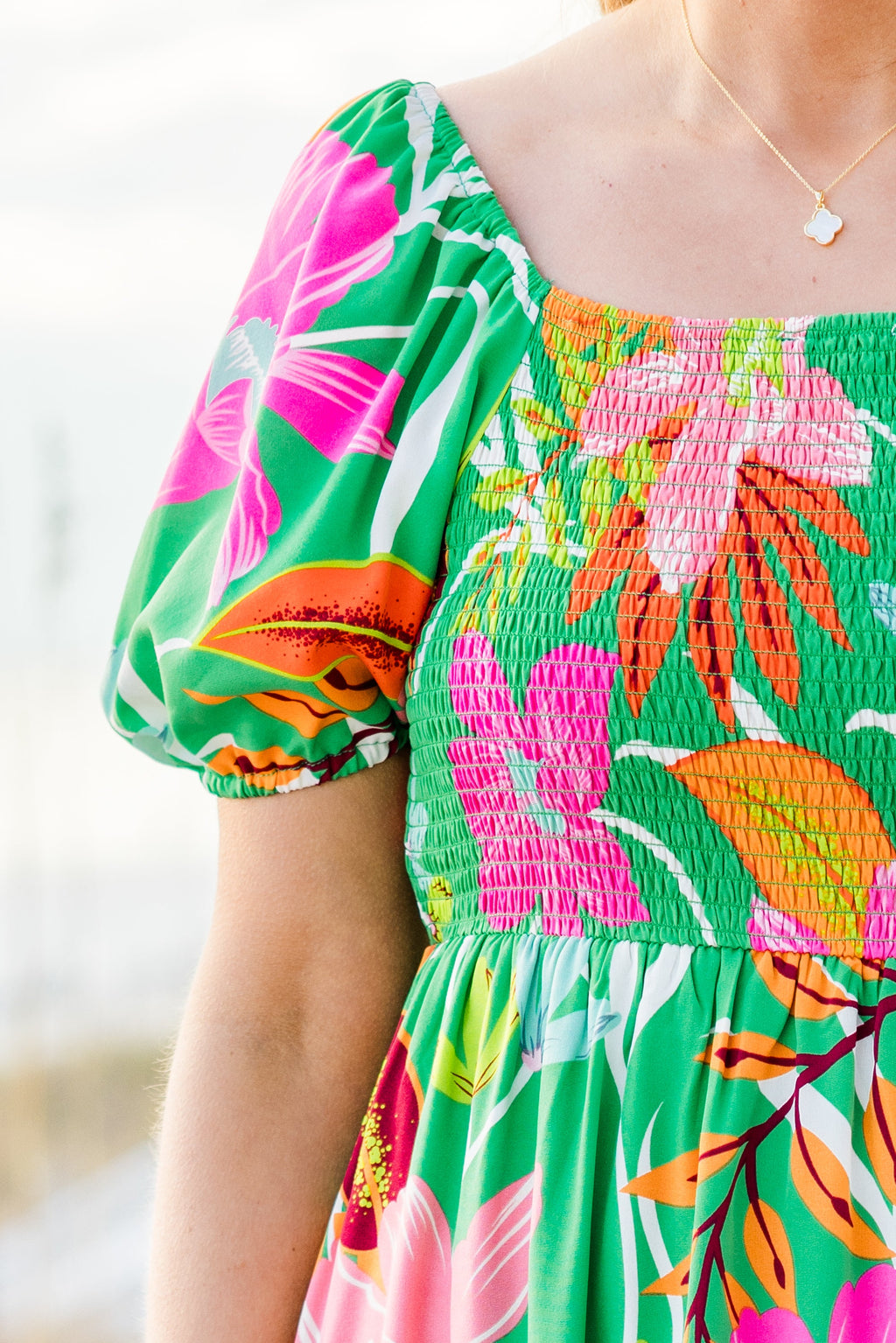 Dreamy Fields Dress, Green