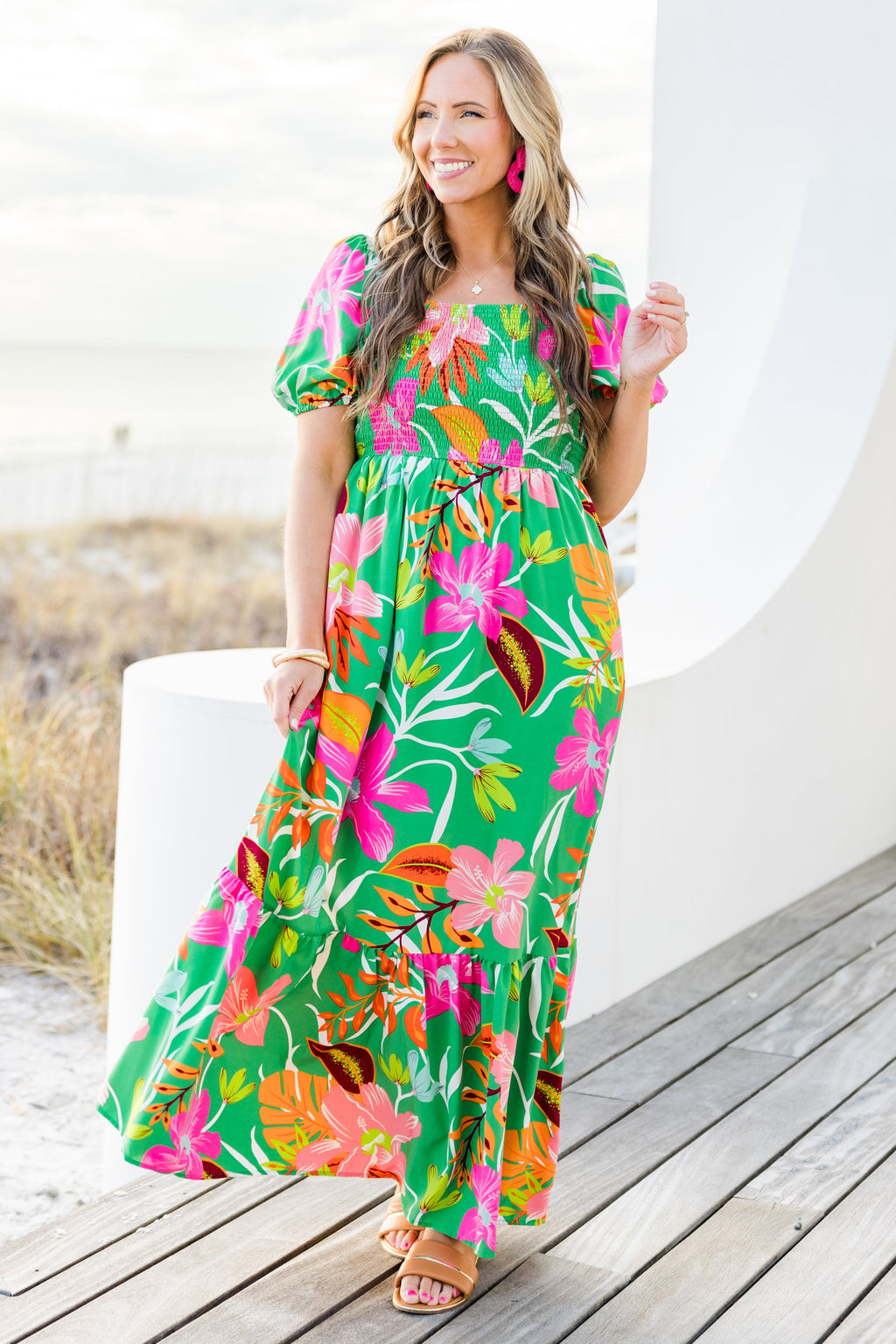 Dreamy Fields Dress, Green