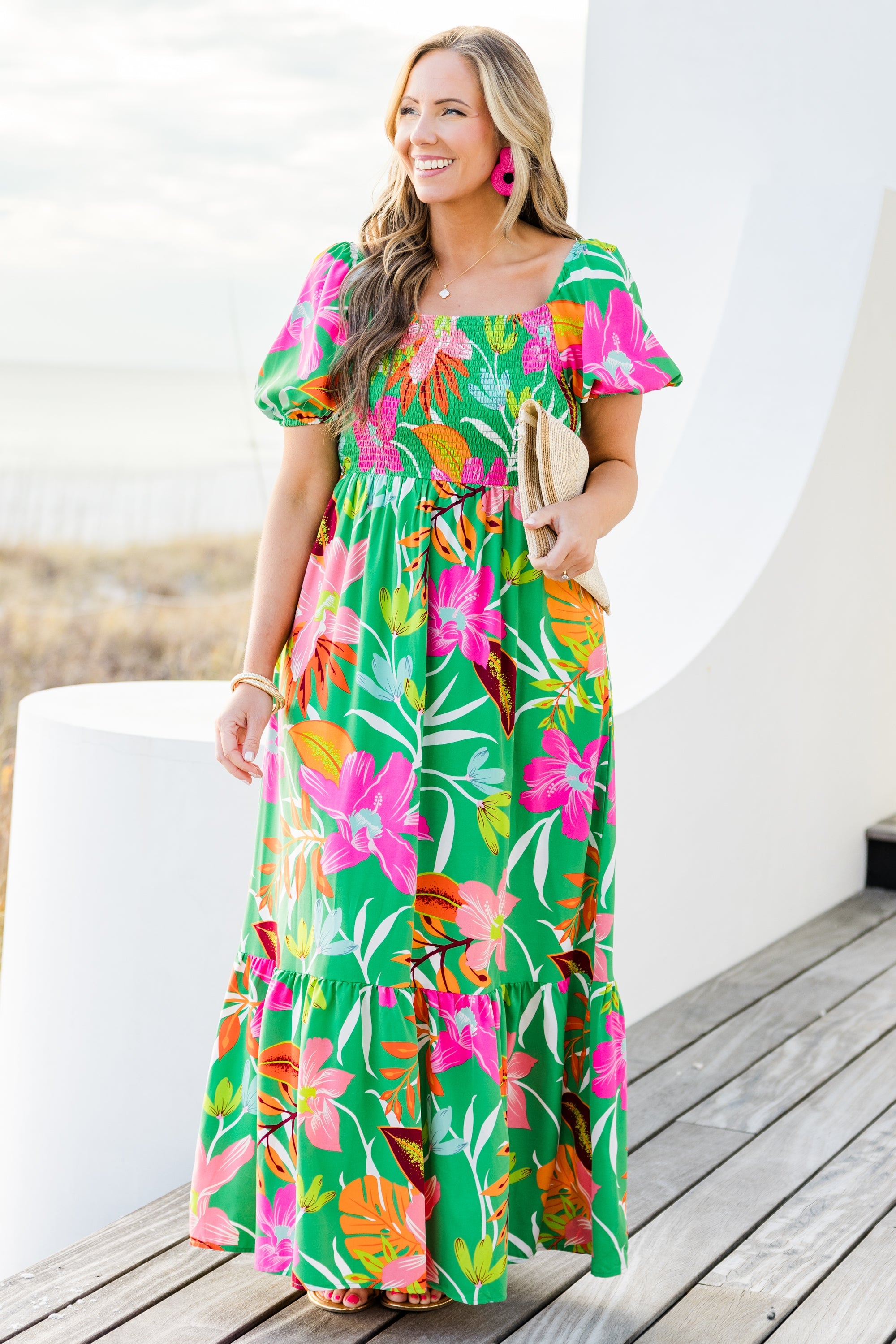 Dreamy Fields Dress, Green