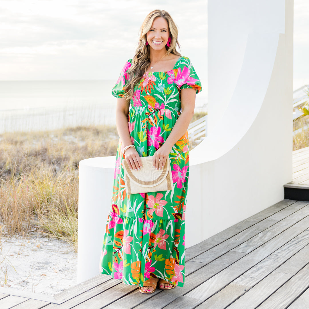 Dreamy Fields Dress, Green