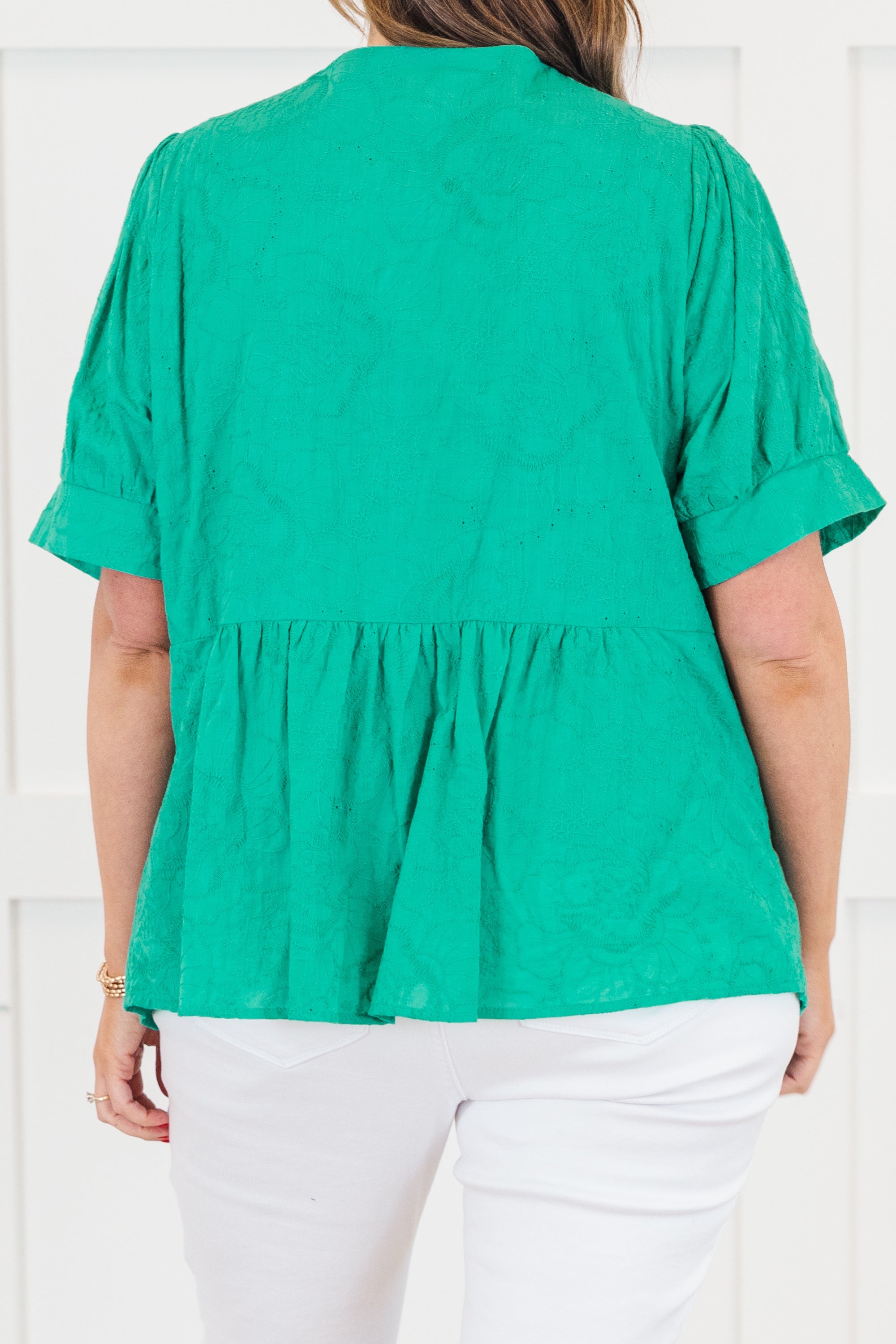 Dreamy Meadows Top, Emerald