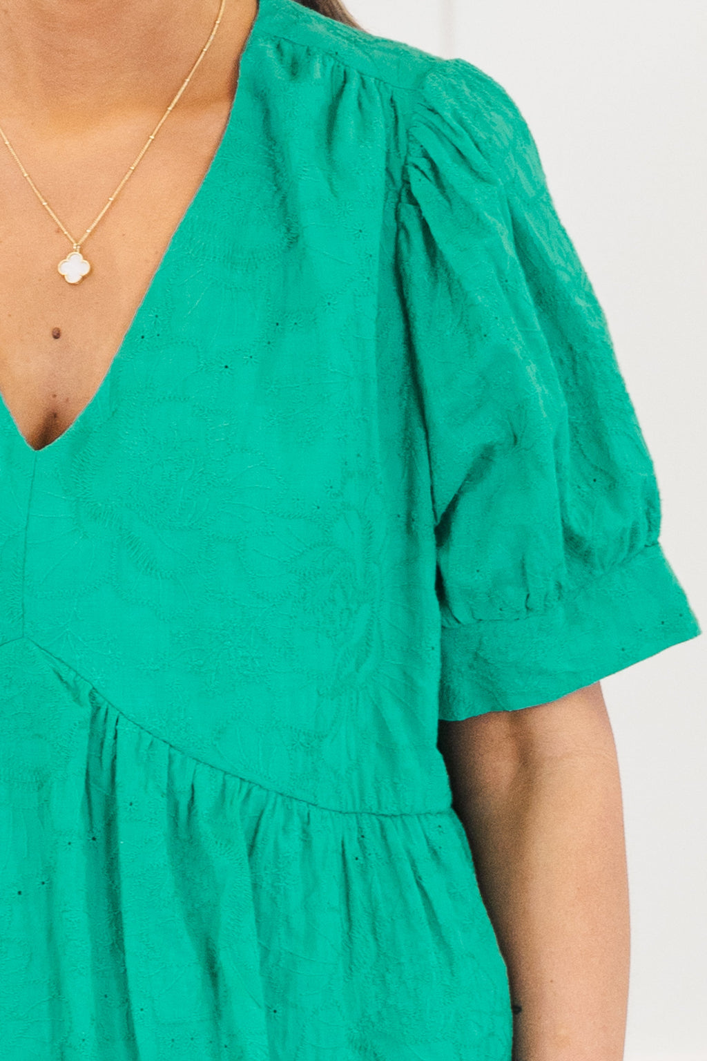 Dreamy Meadows Top, Emerald