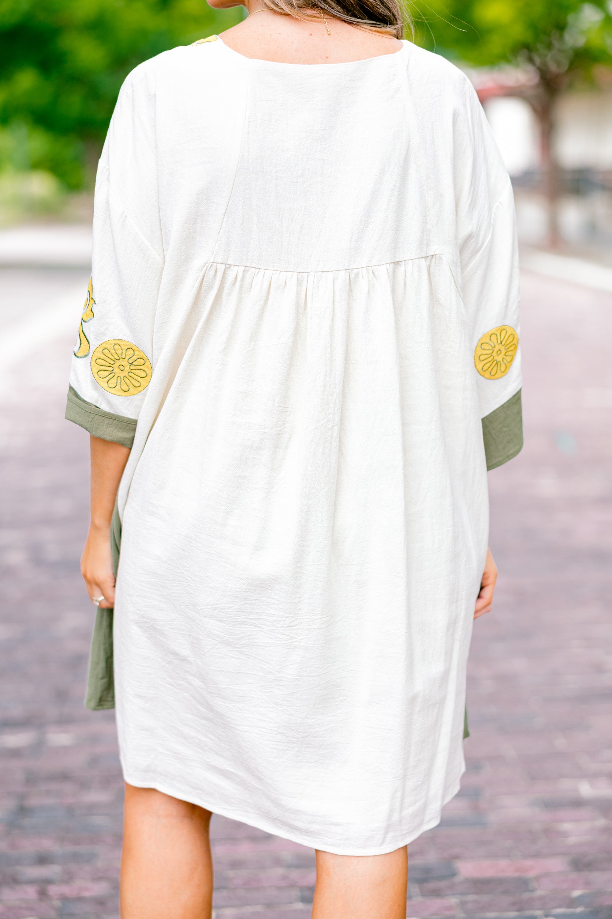 Drifting Muse Dress, Olive