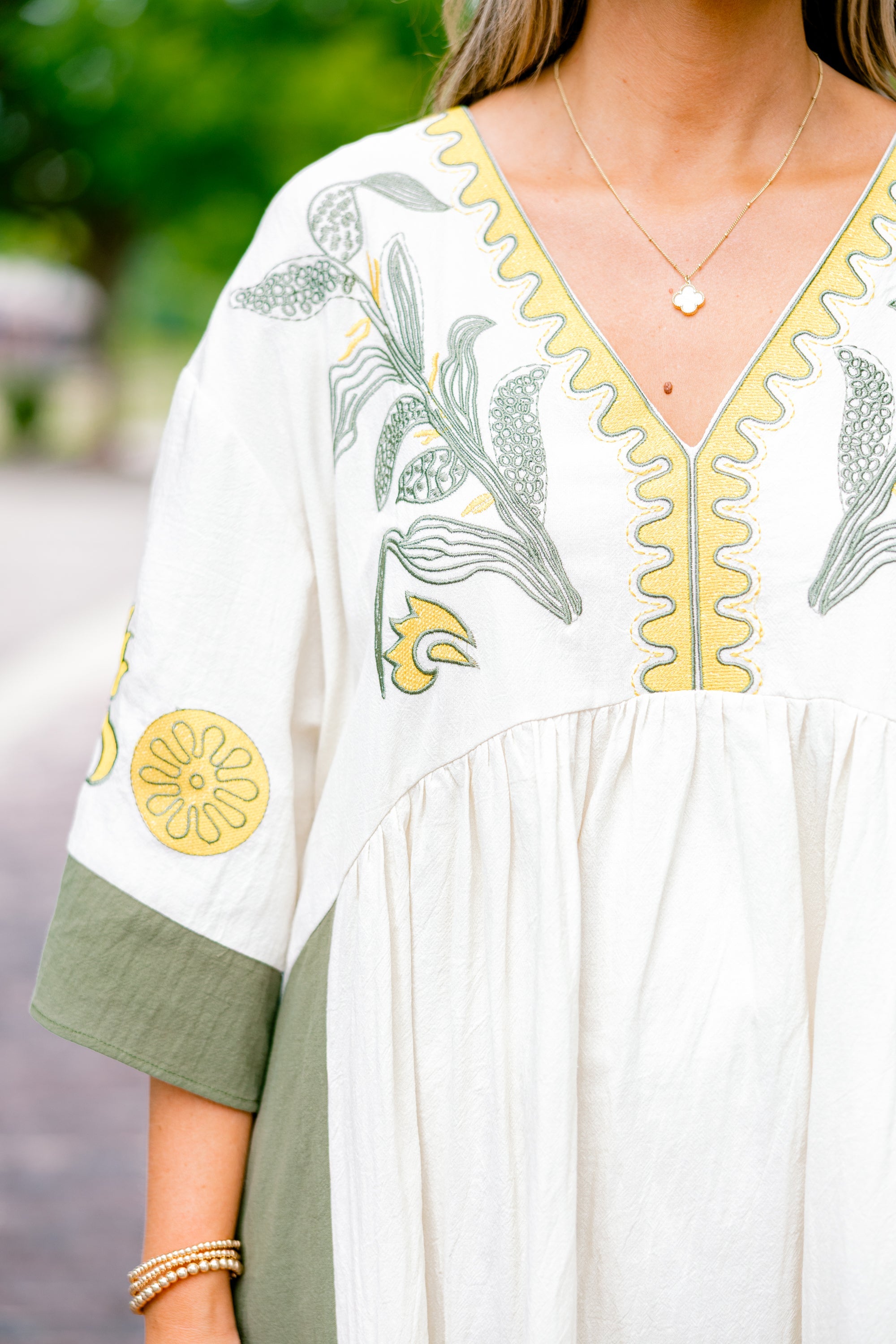 Drifting Muse Dress, Olive