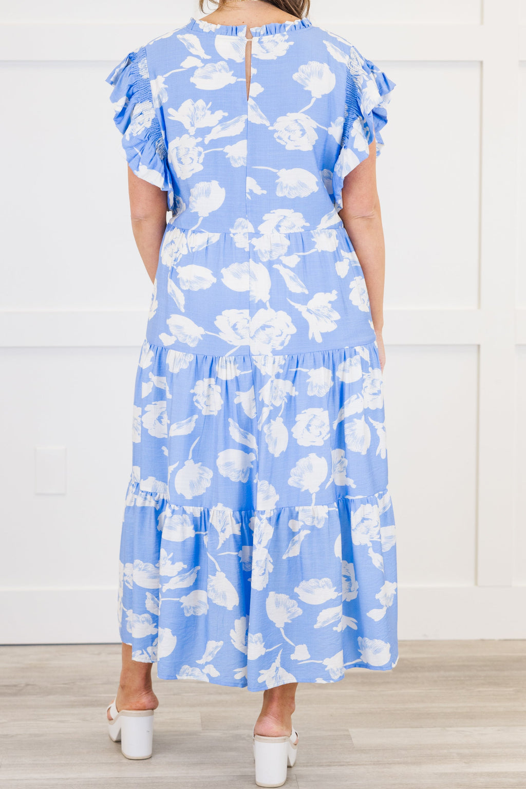 Drifting Directions Dress, Blue