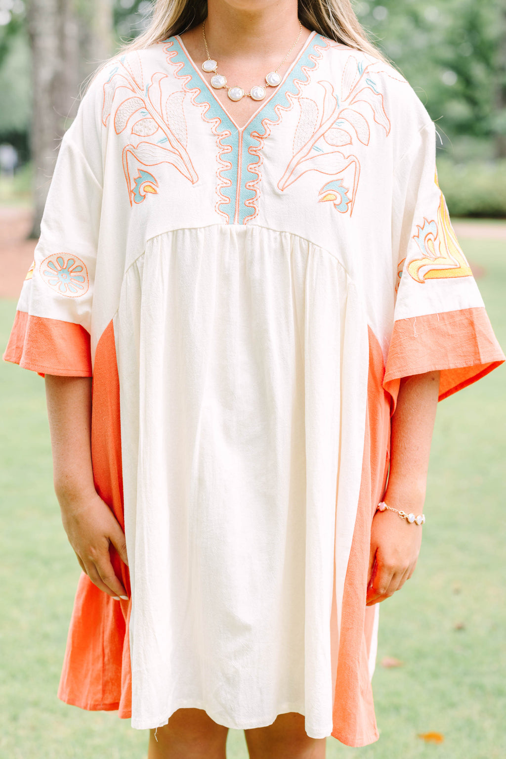 Drifting Muse Dress, Orange