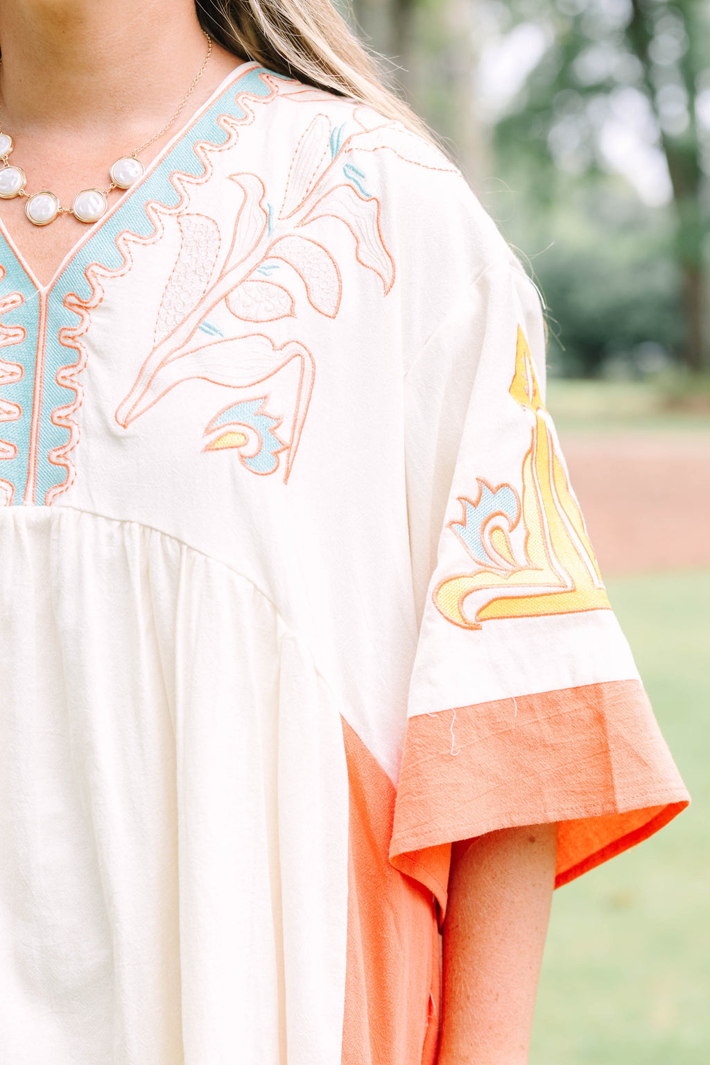 Drifting Muse Dress, Orange