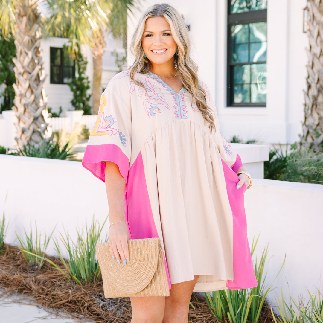 Drifting Muse Dress, Pink