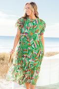 Drifting Directions Dress, Green