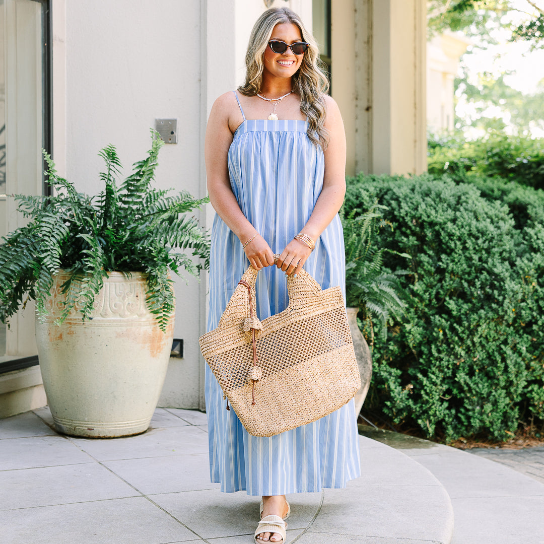 Duly Noted Dress, Blue