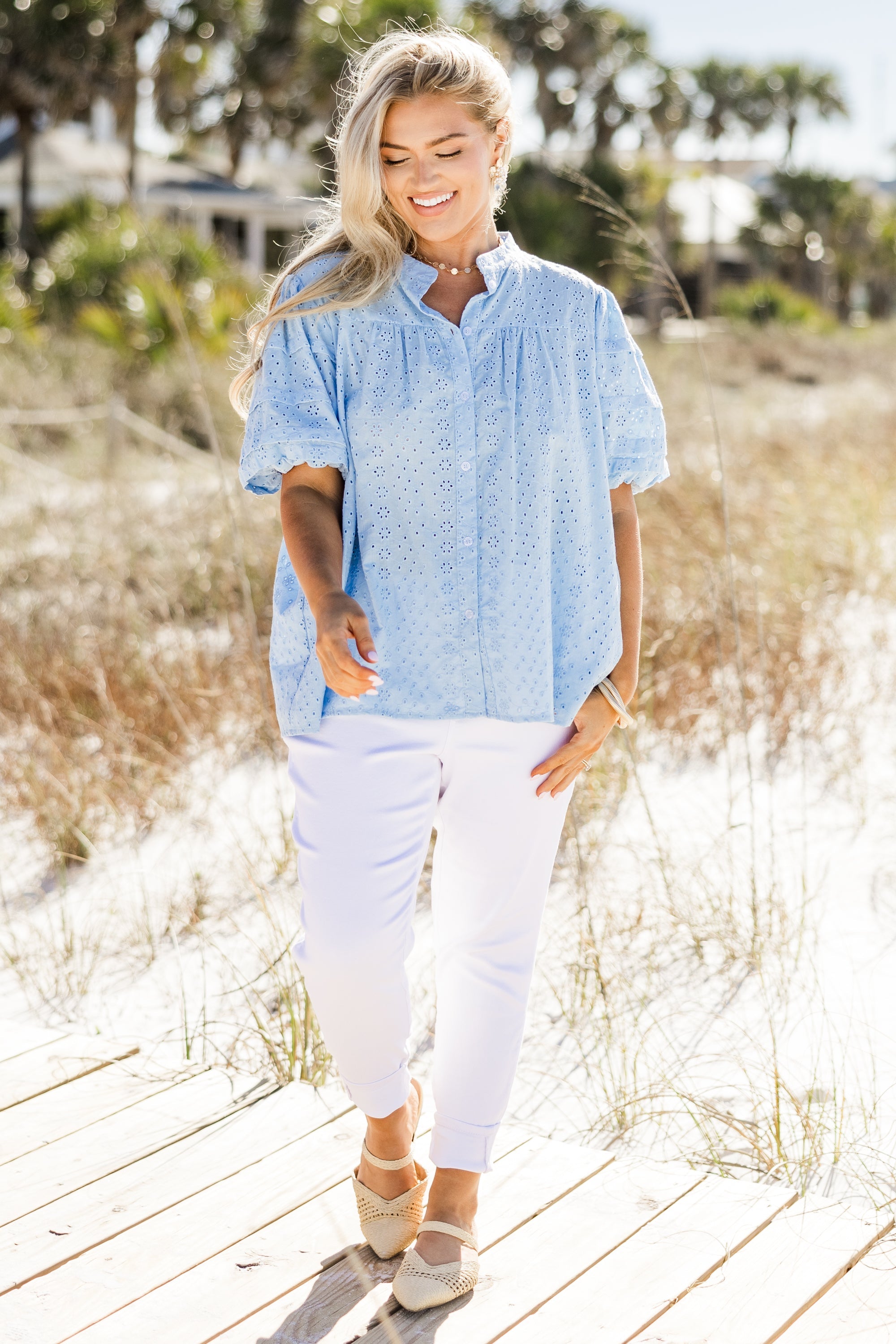 Each Detail Top, Blue