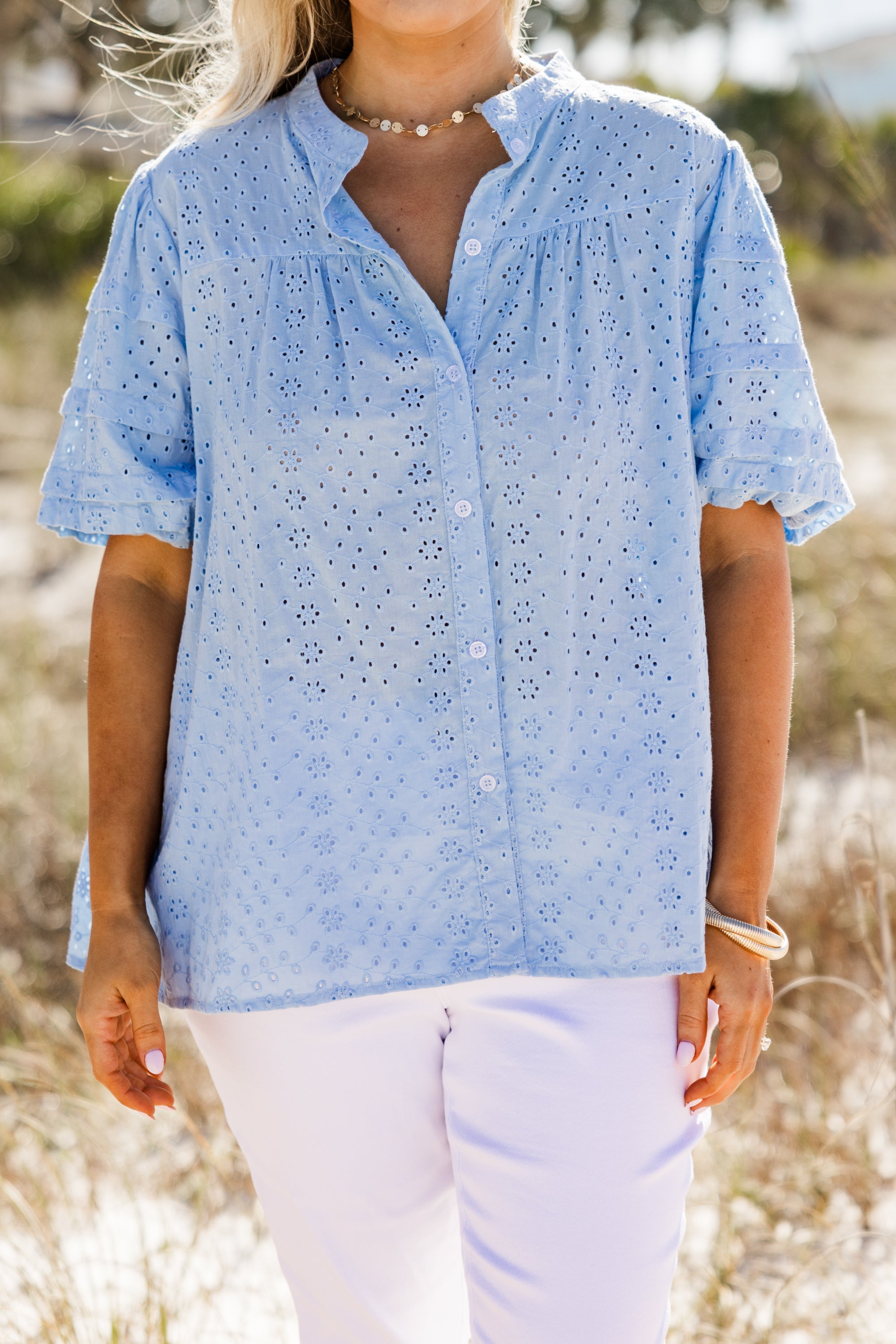 Each Detail Top, Blue