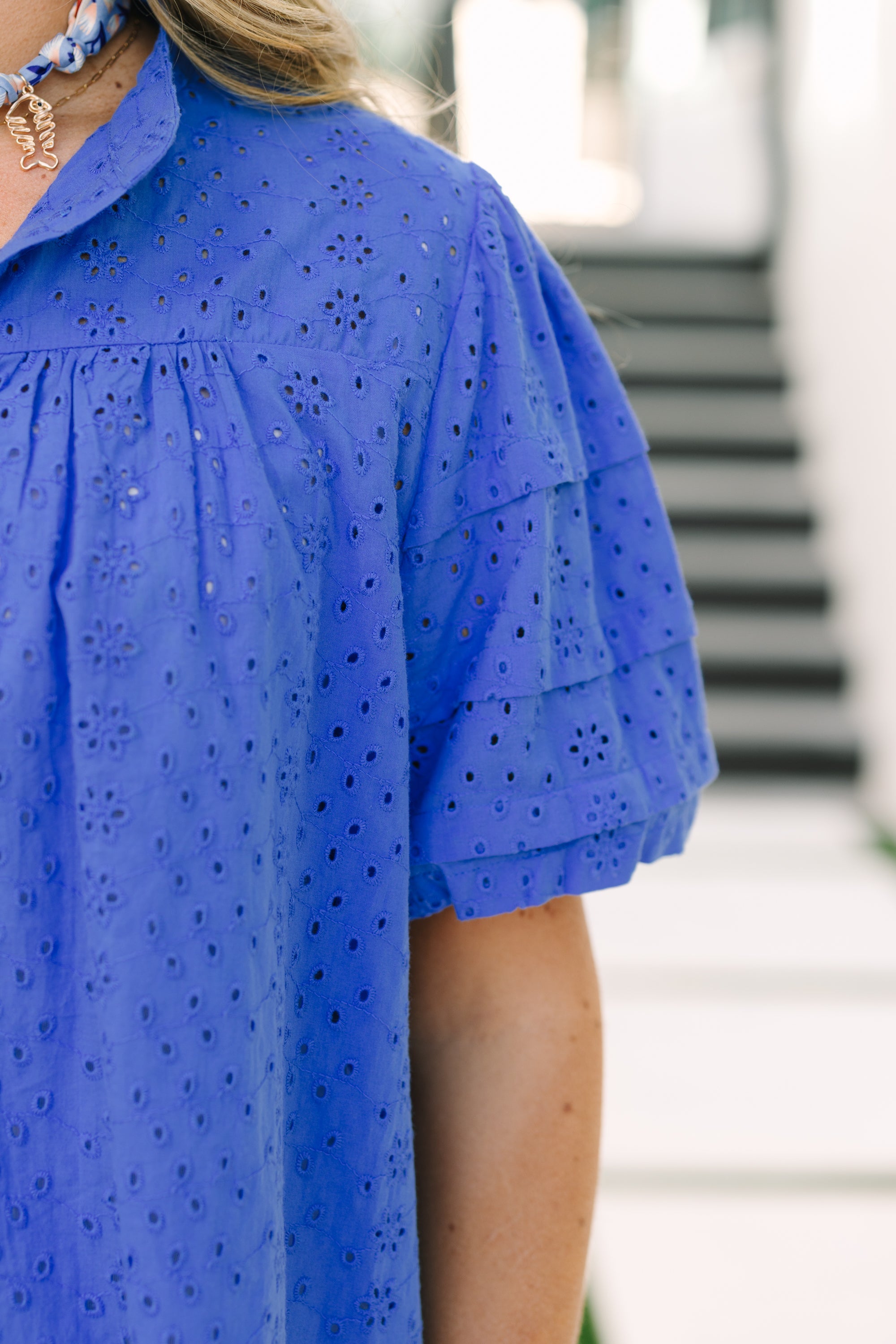 Each Detail Top, Cobalt