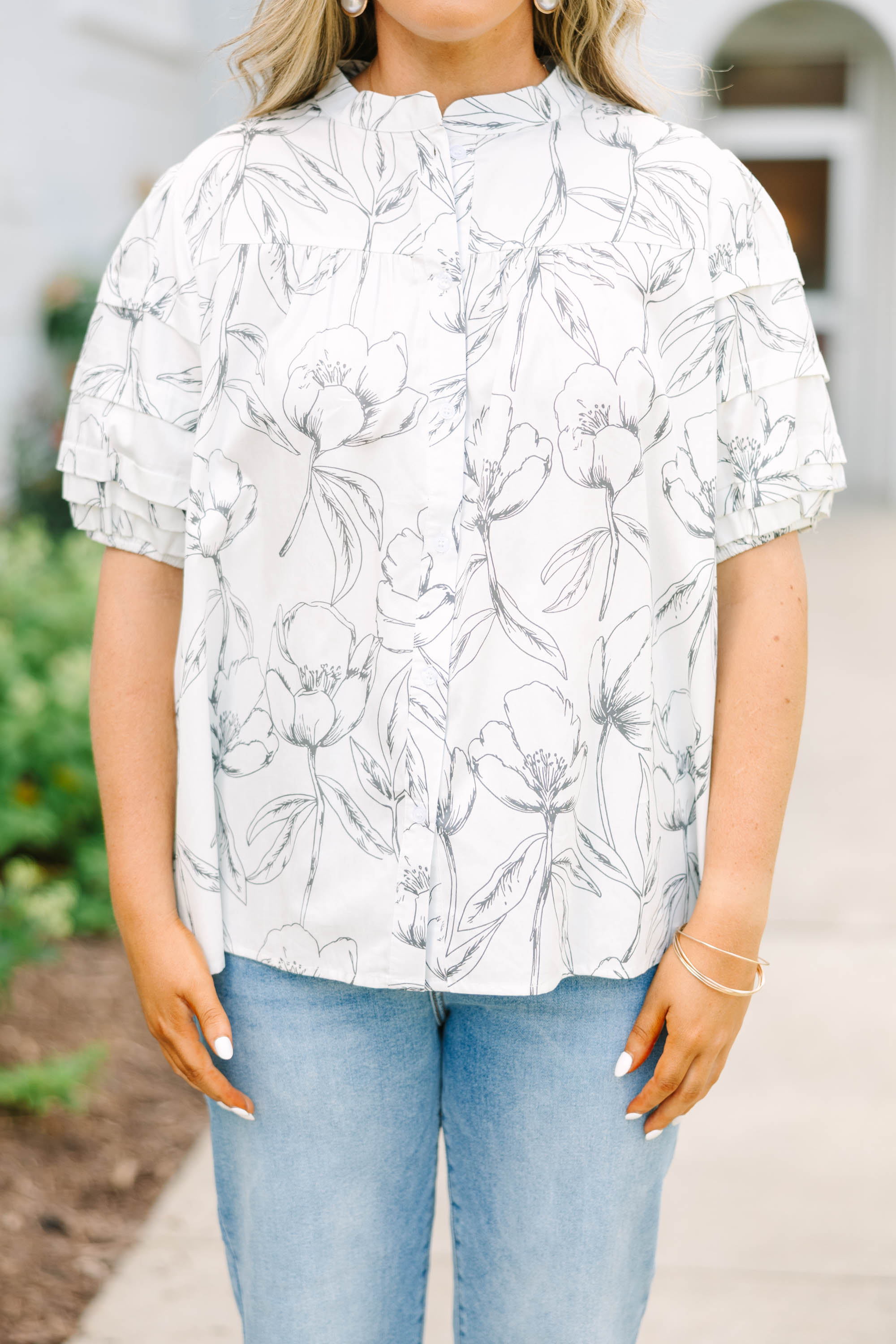 Each Detail Top, Cream