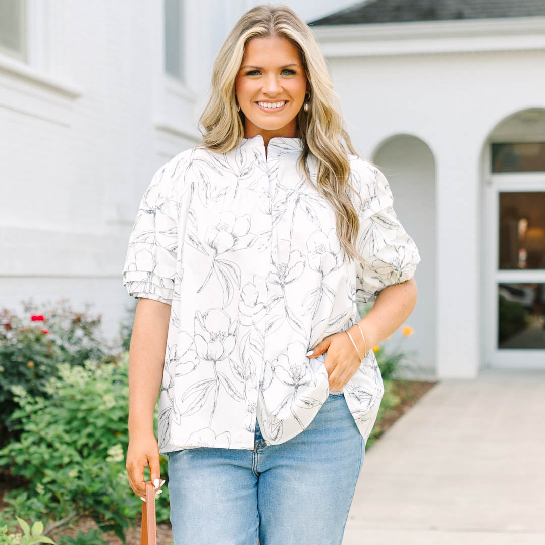 Each Detail Top, Cream