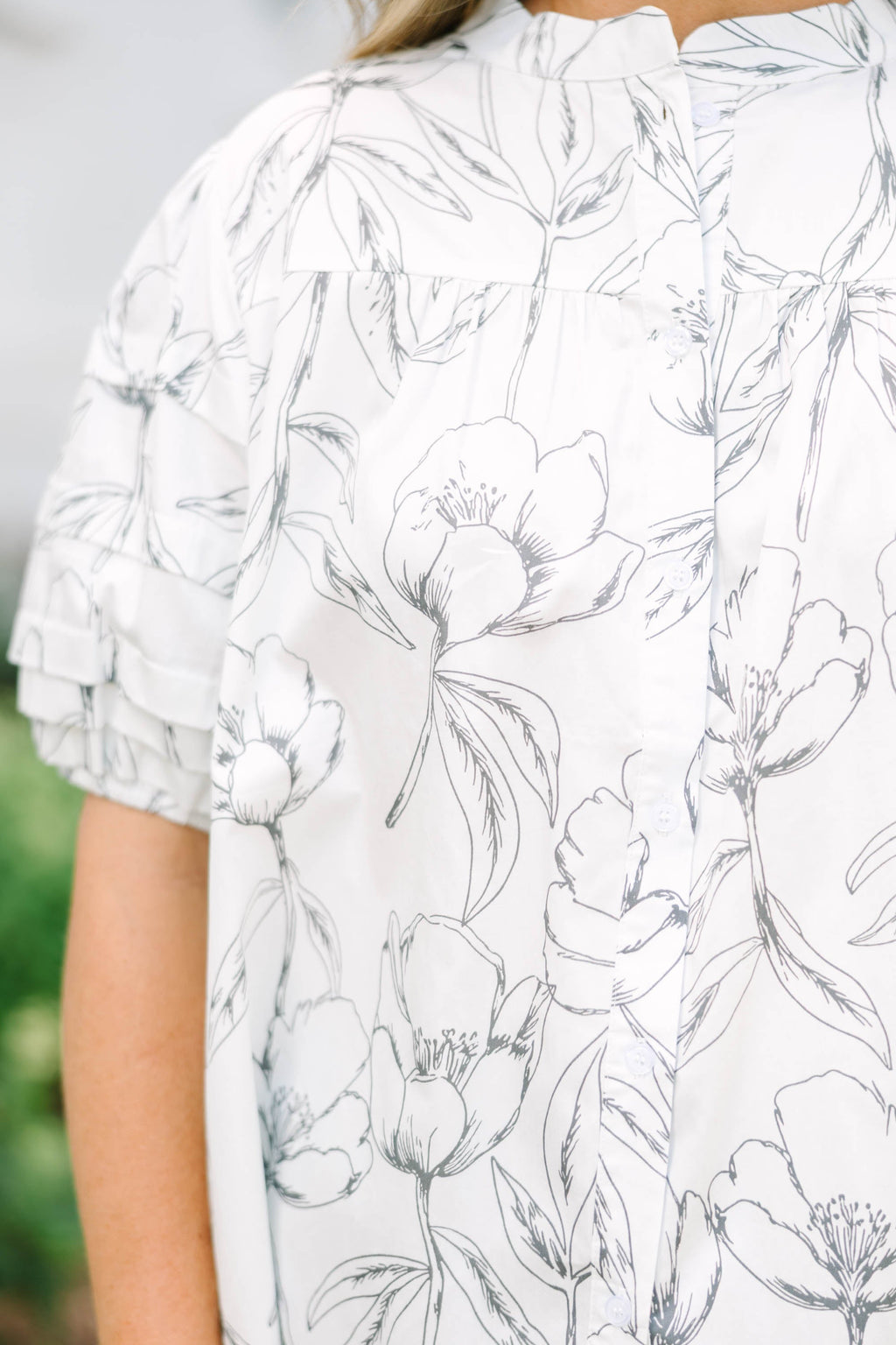 Each Detail Top, Cream