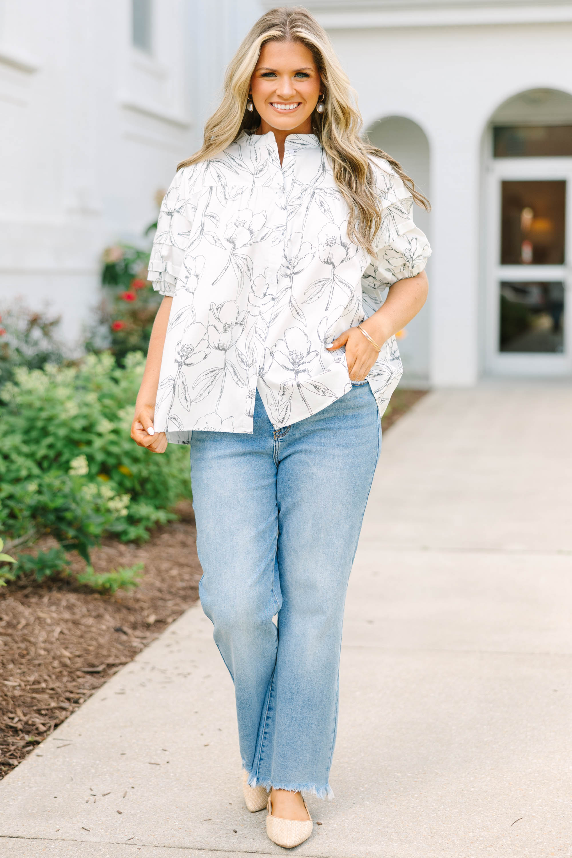Each Detail Top, Cream