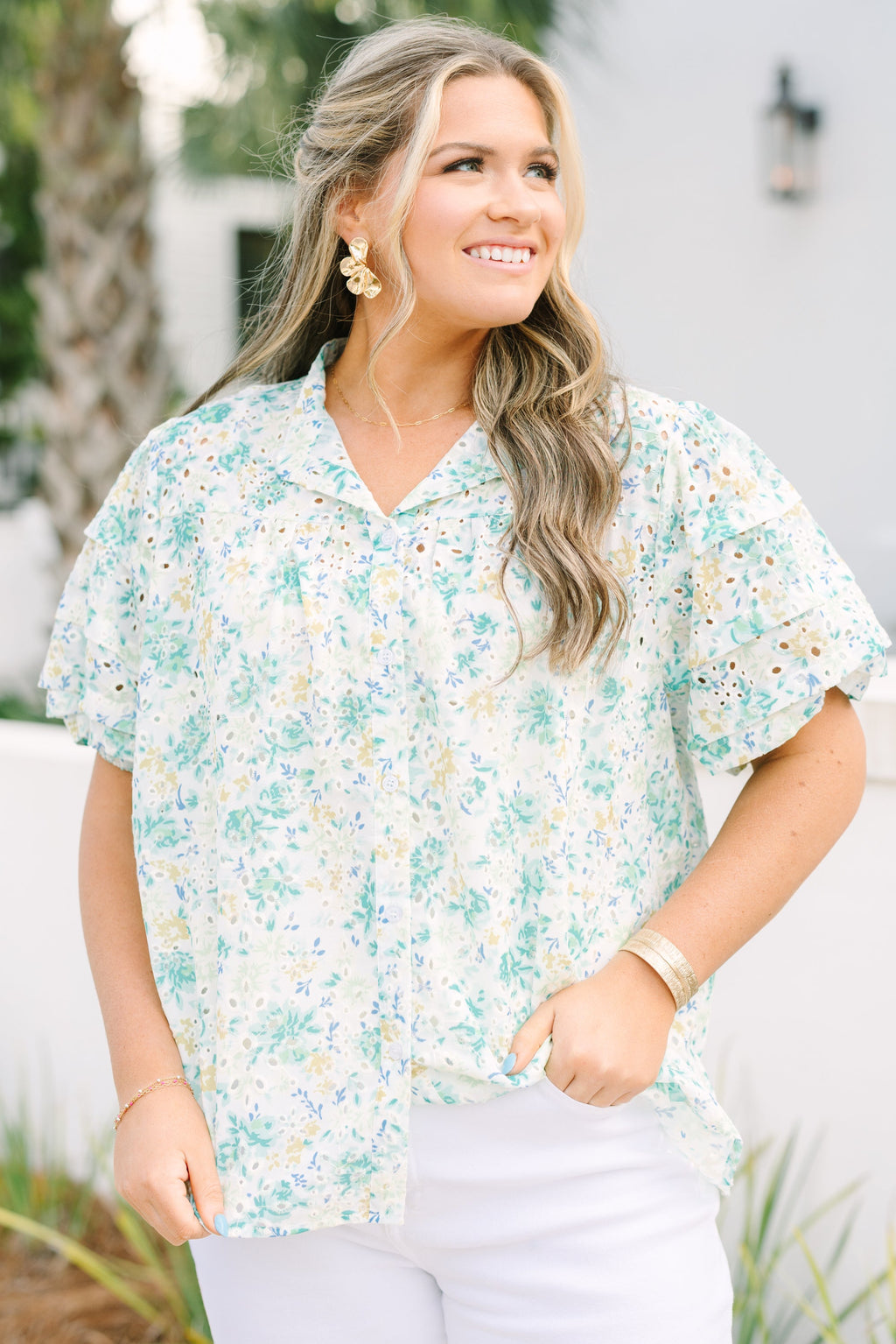 Each Detail Top, Green