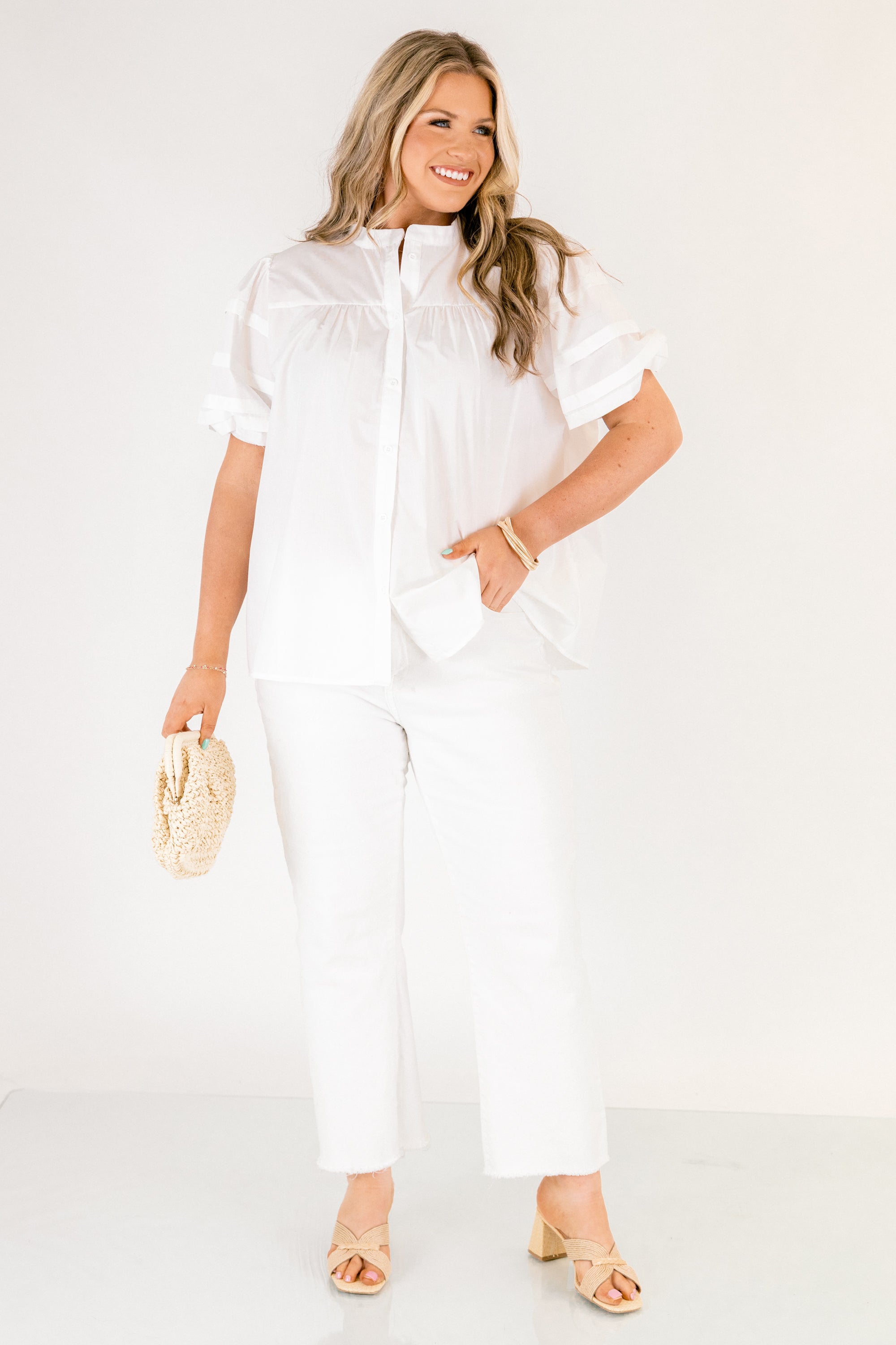 Each Detail Top, Ivory