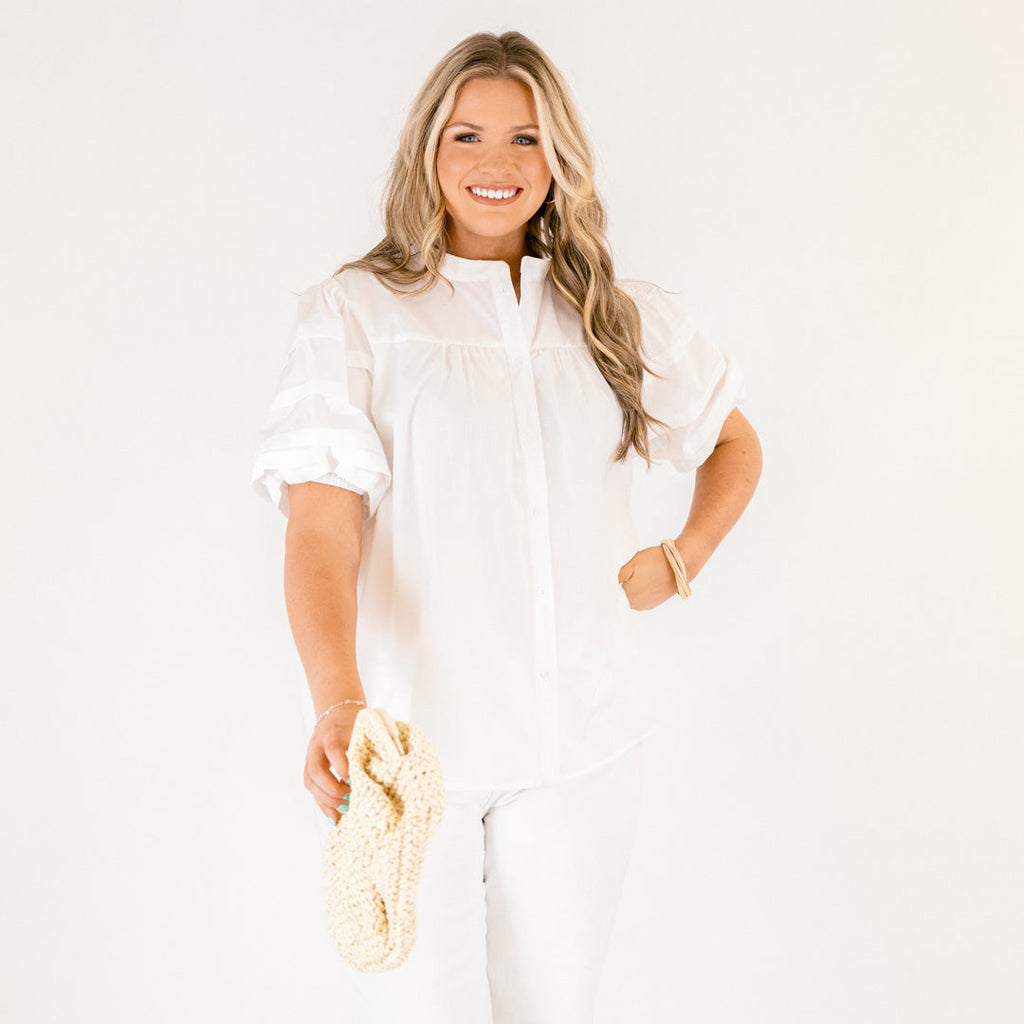 Each Detail Top, Ivory