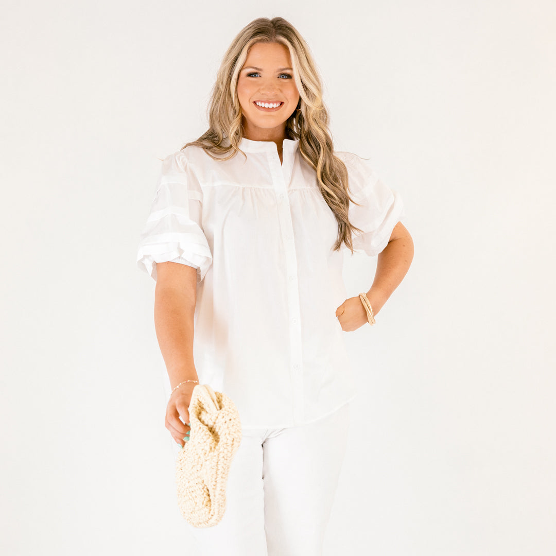 Each Detail Top, Ivory
