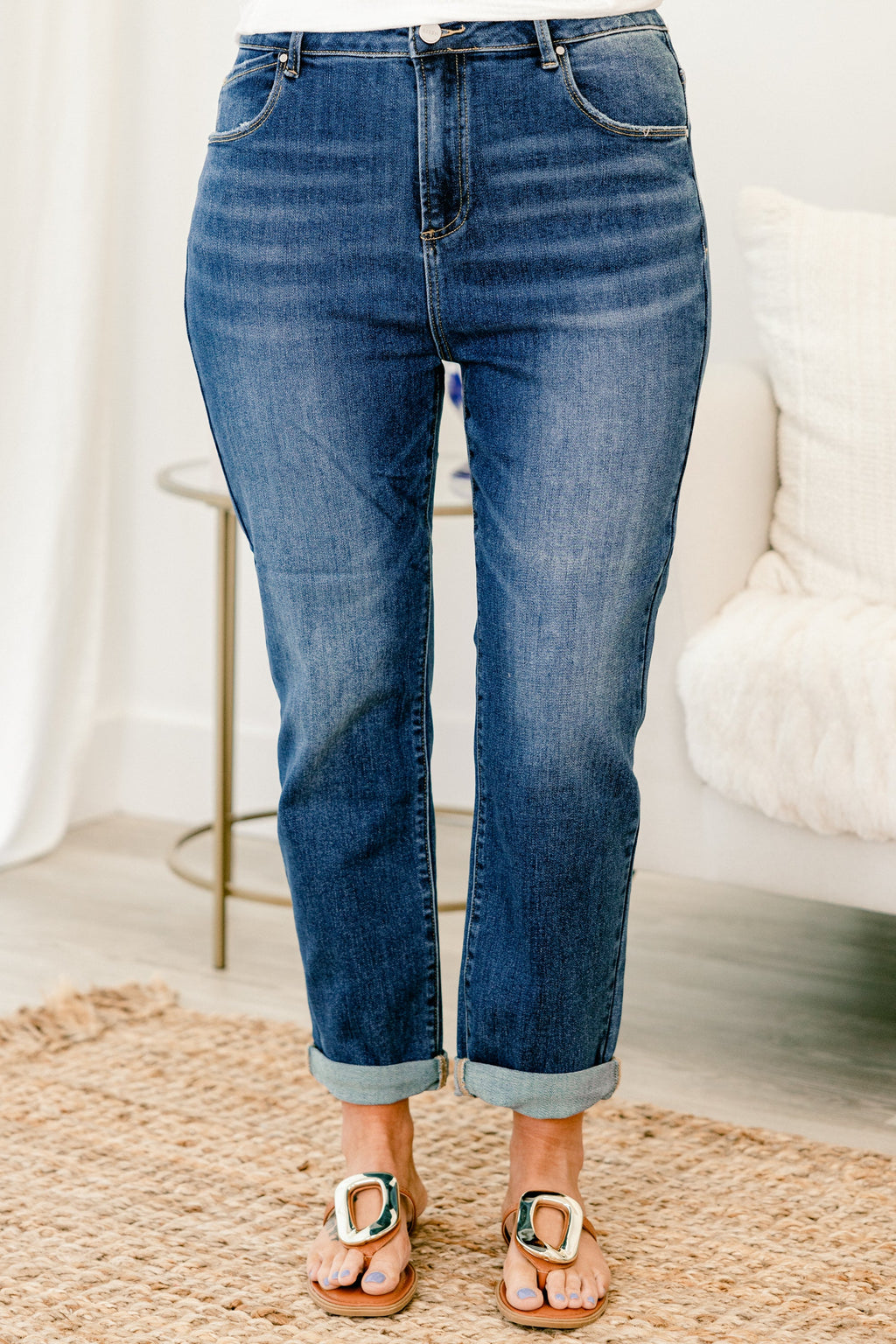 Ease My Mind Jeans, Dark Wash