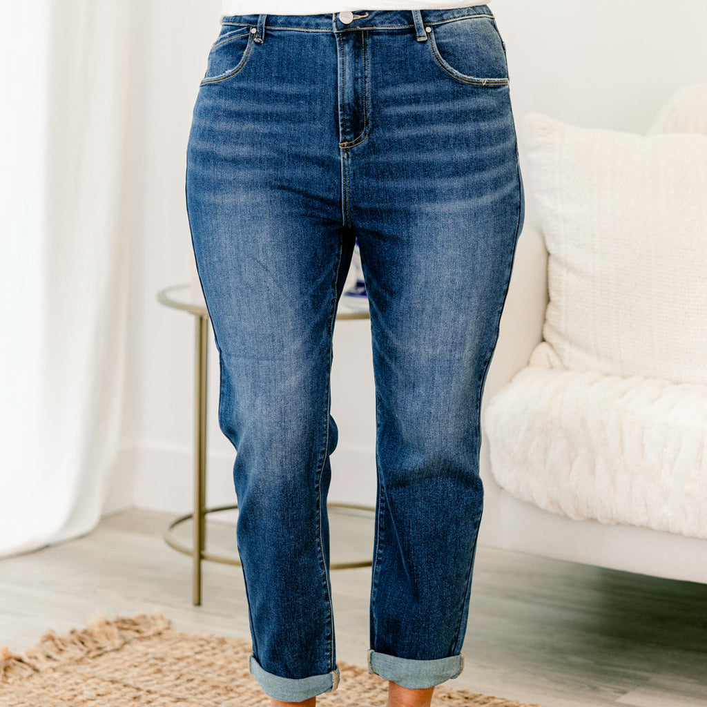 Ease My Mind Jeans, Dark Wash