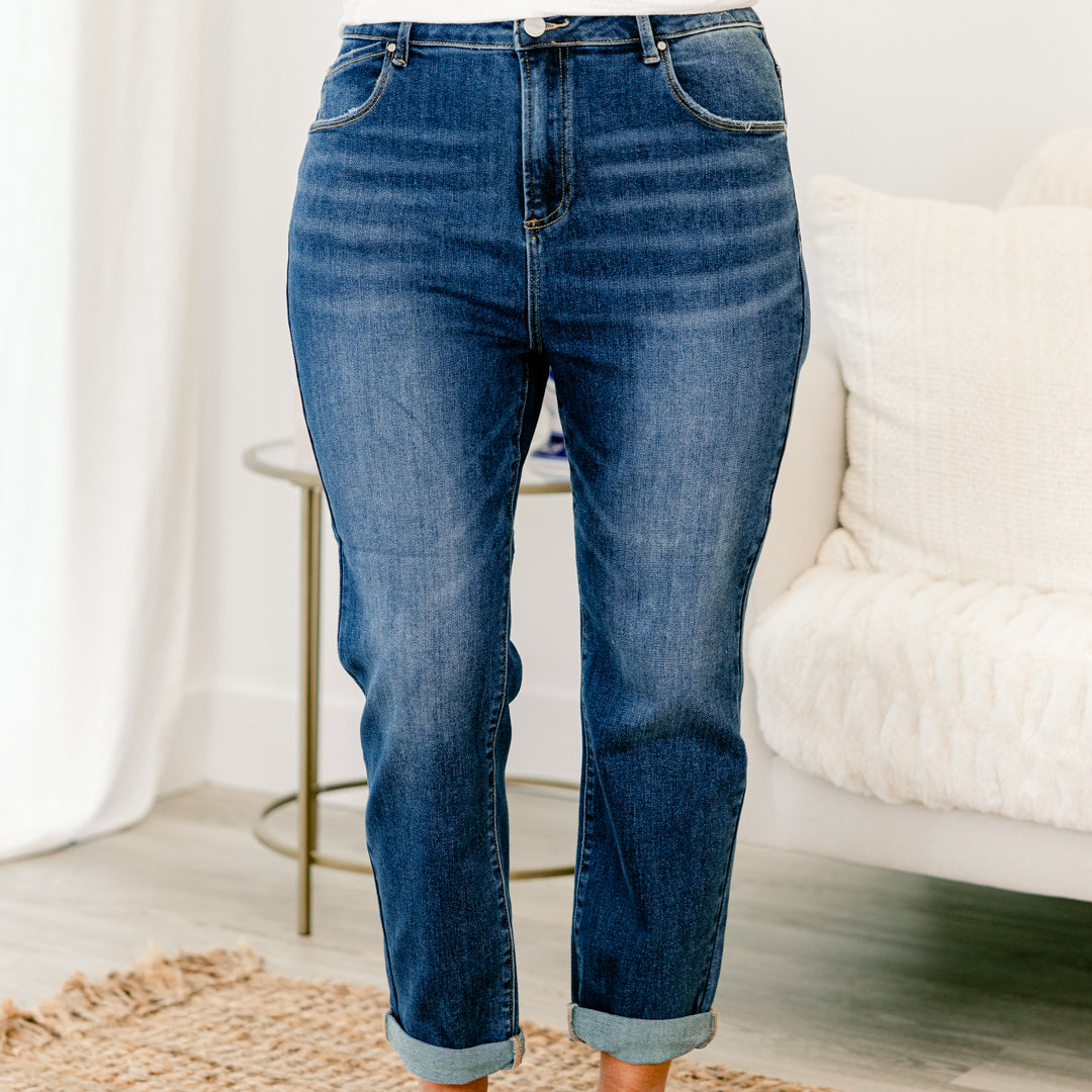 Ease My Mind Jeans, Dark Wash