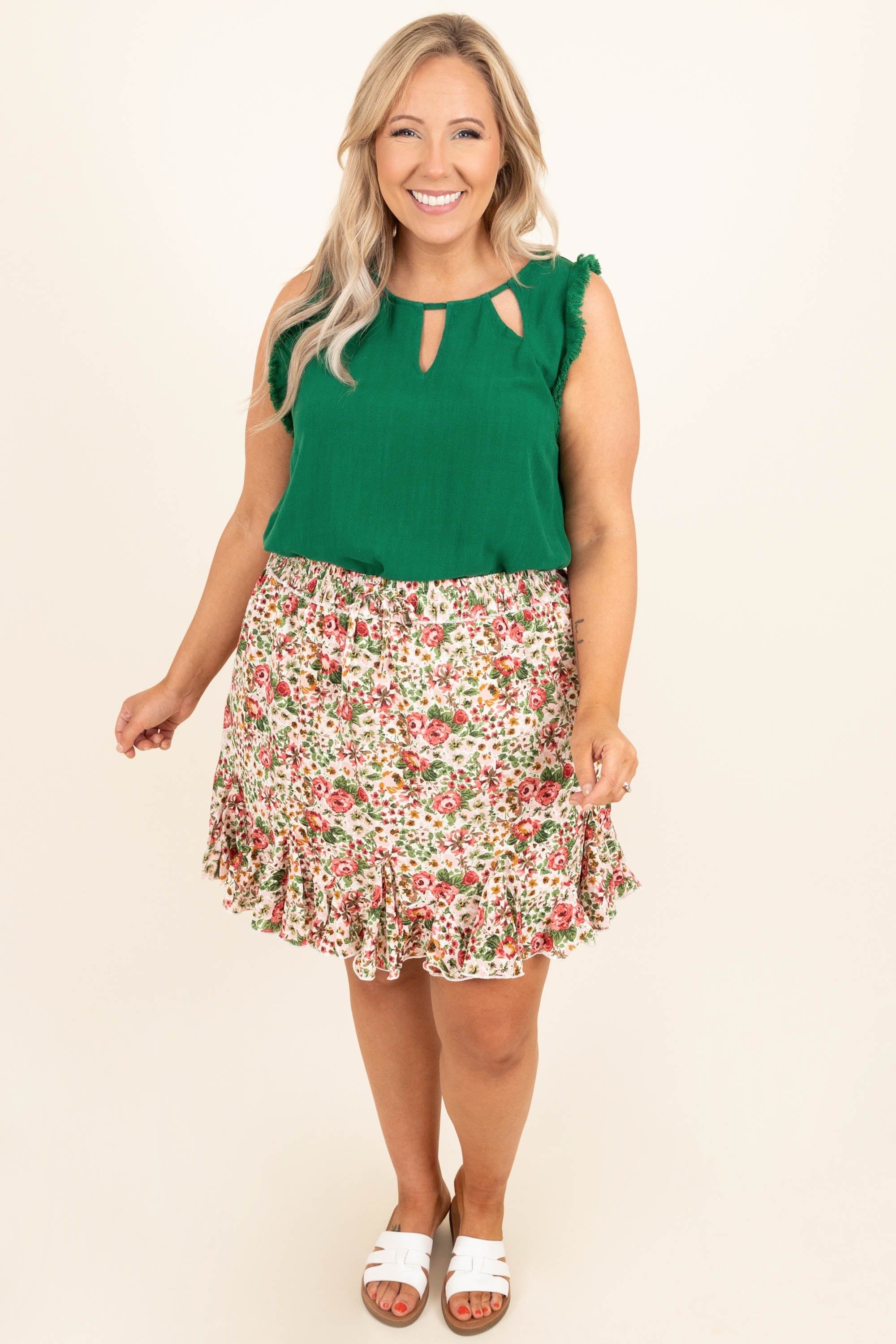 East Of The Sun Skirt, White