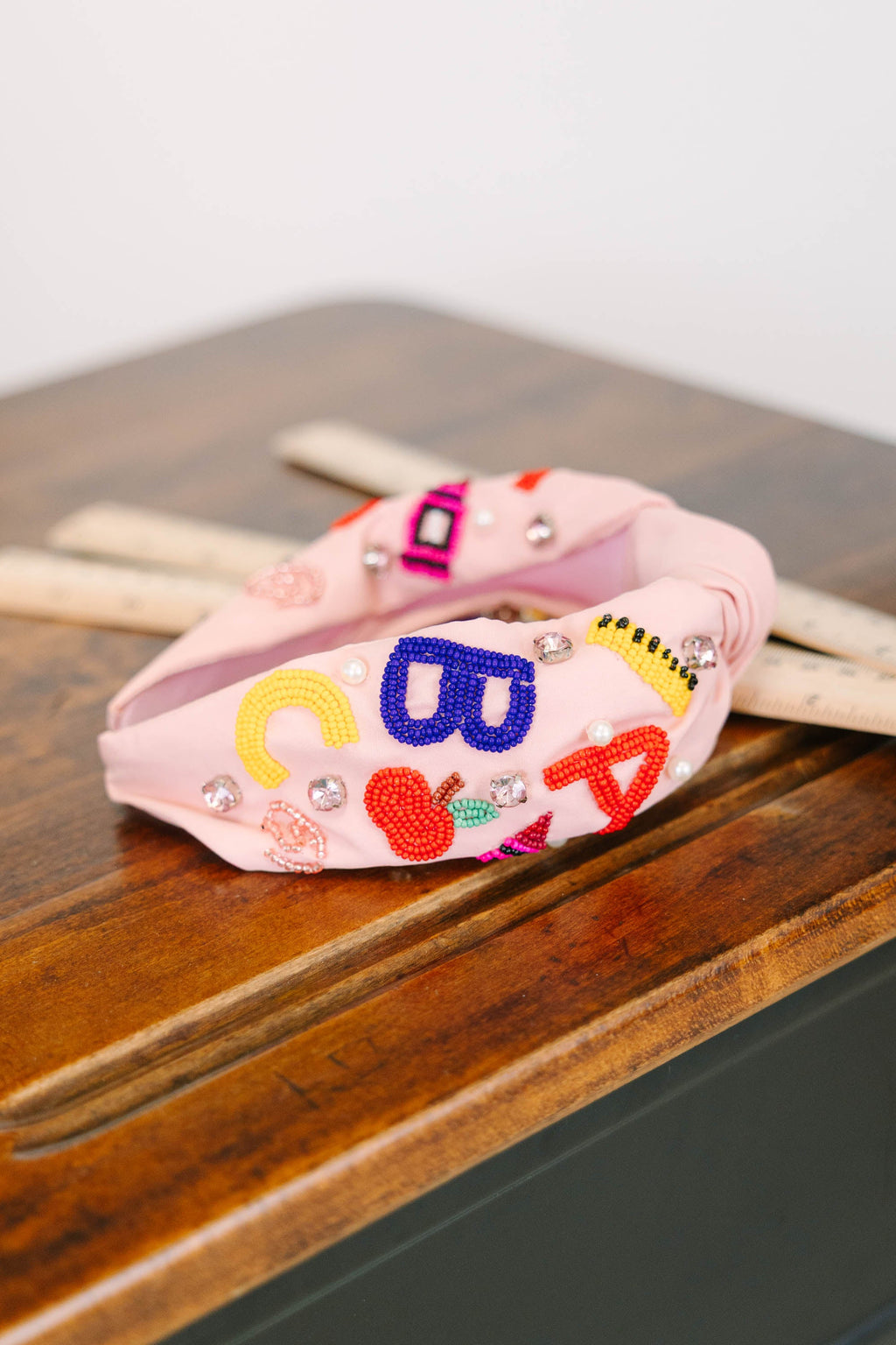 Easy As ABC Headband, Pink