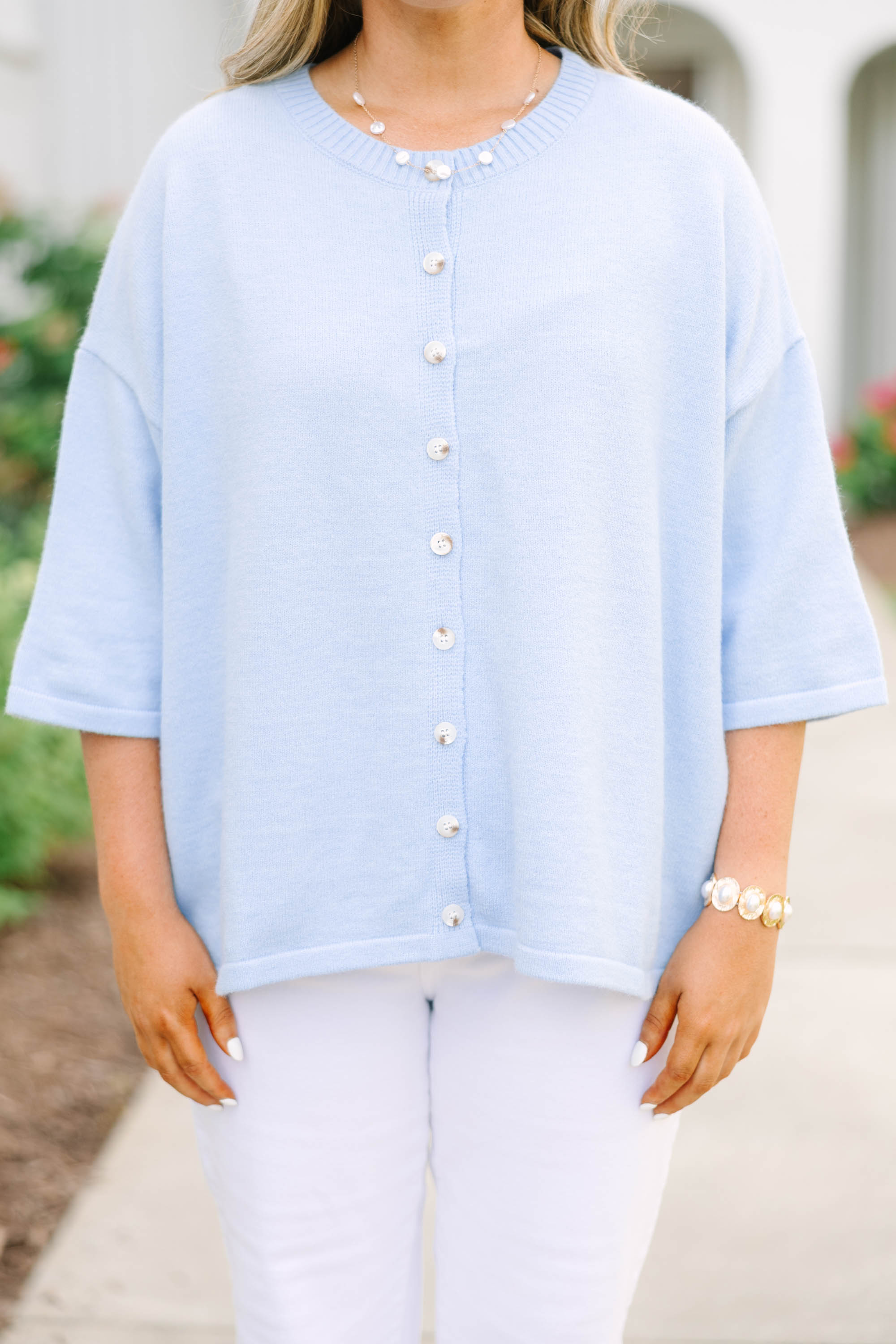 Easy Does It Cardigan, Blue