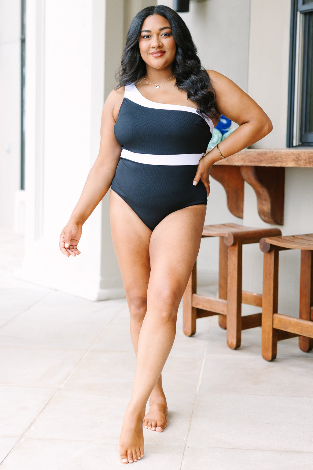 Easy Escape Swimsuit, Black
