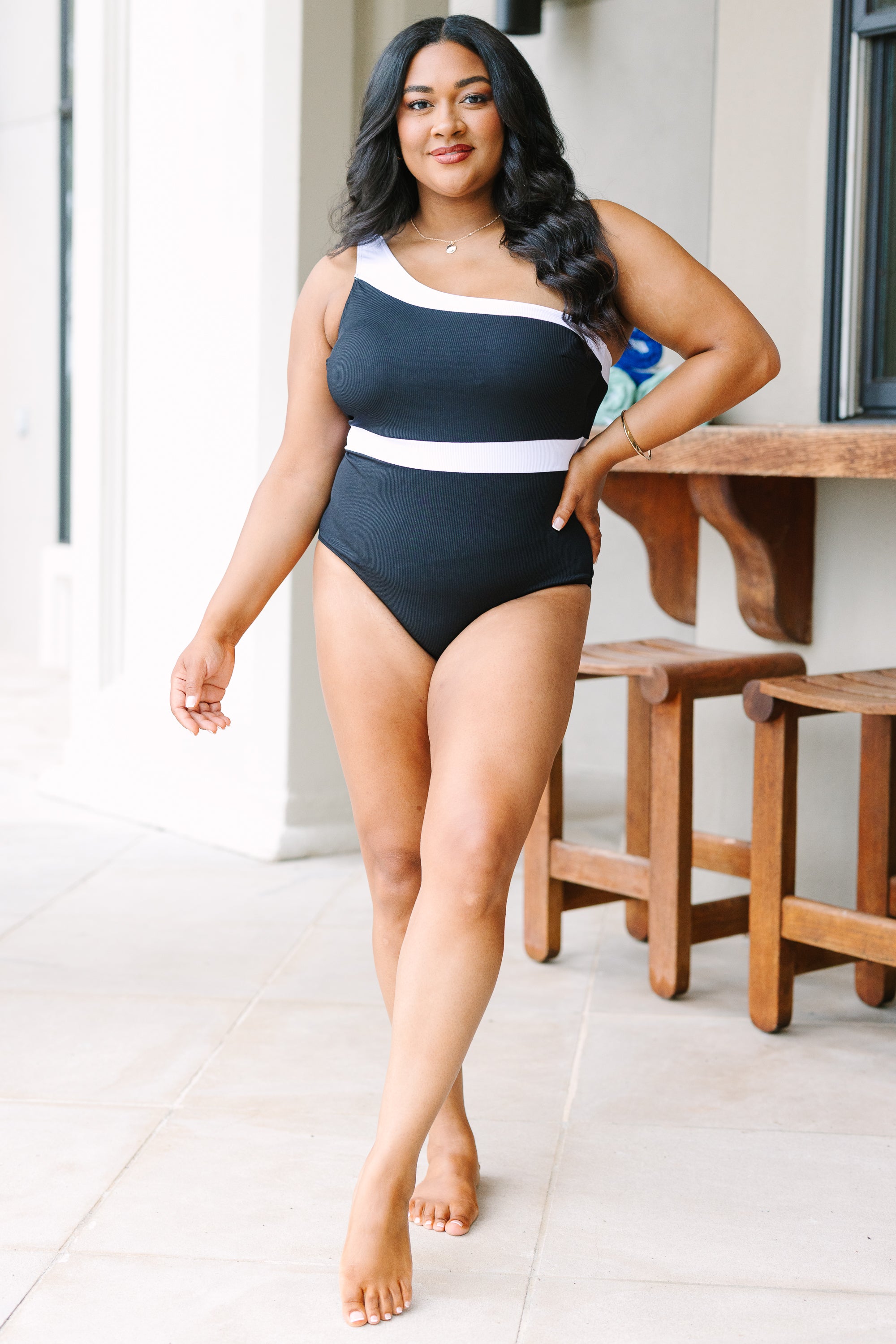 Easy Escape Swimsuit, Black