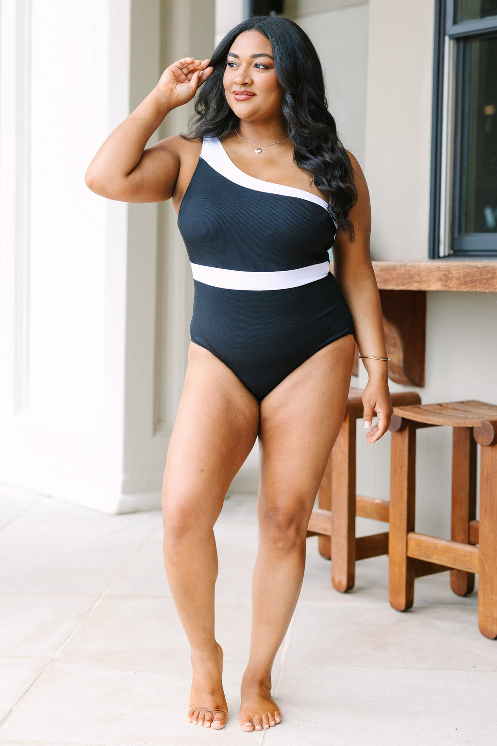 Easy Escape Swimsuit, Black